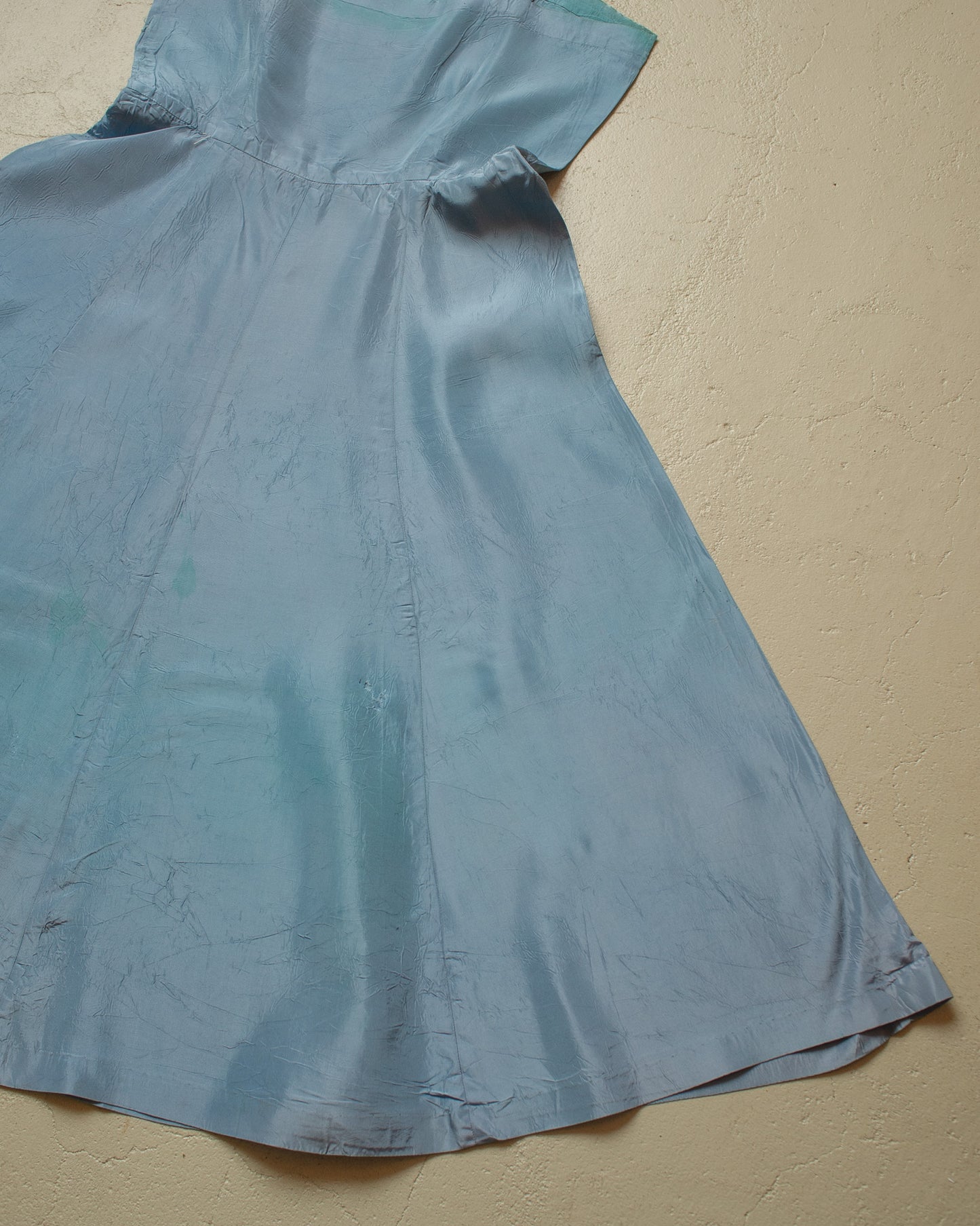 1950s Womens German "2in1" Dress blue - S/M
