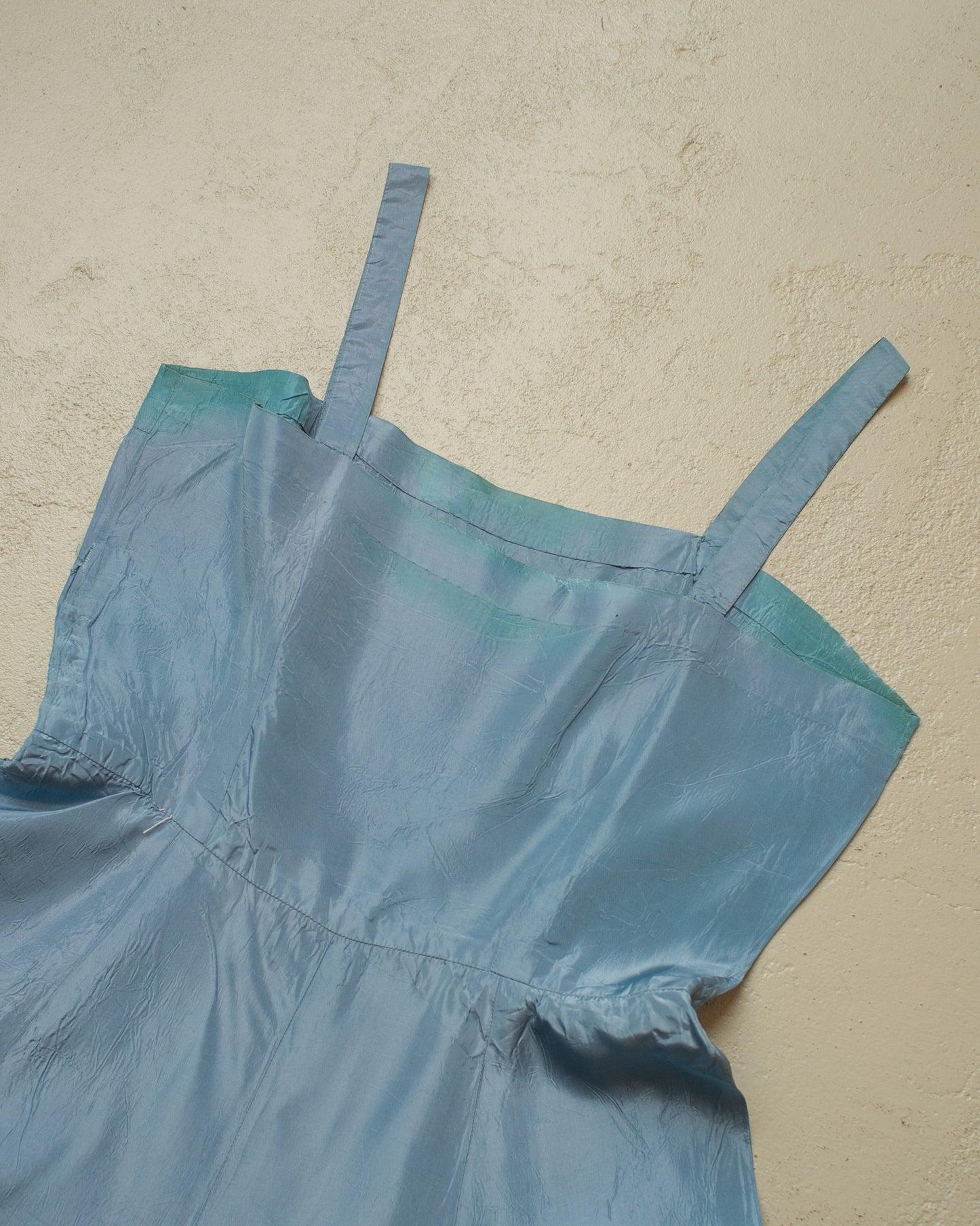 1950s Womens German "2in1" Dress blue - S/M