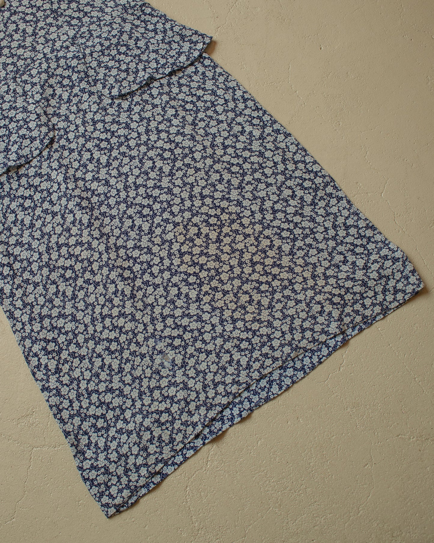 1950s Womens German Flower Print Dress - S