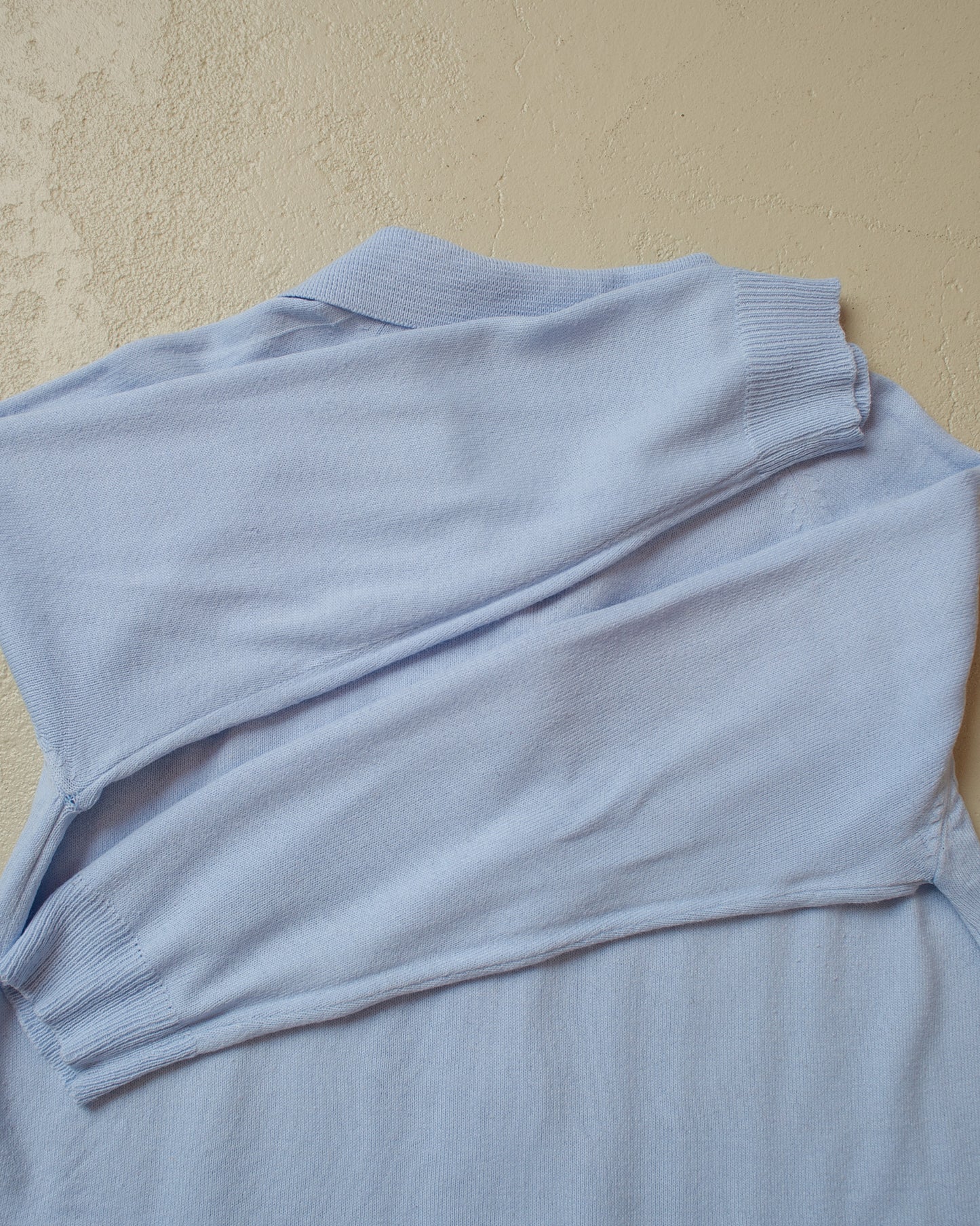 1970s/80s Womens light Knit Jacket blue - L