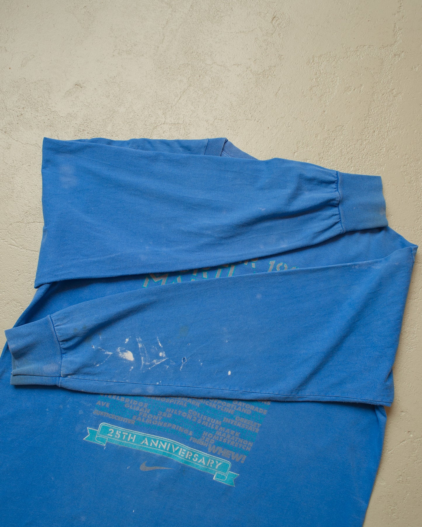 1996 Nike distressed Portland Marathon Longsleeve blue - XL