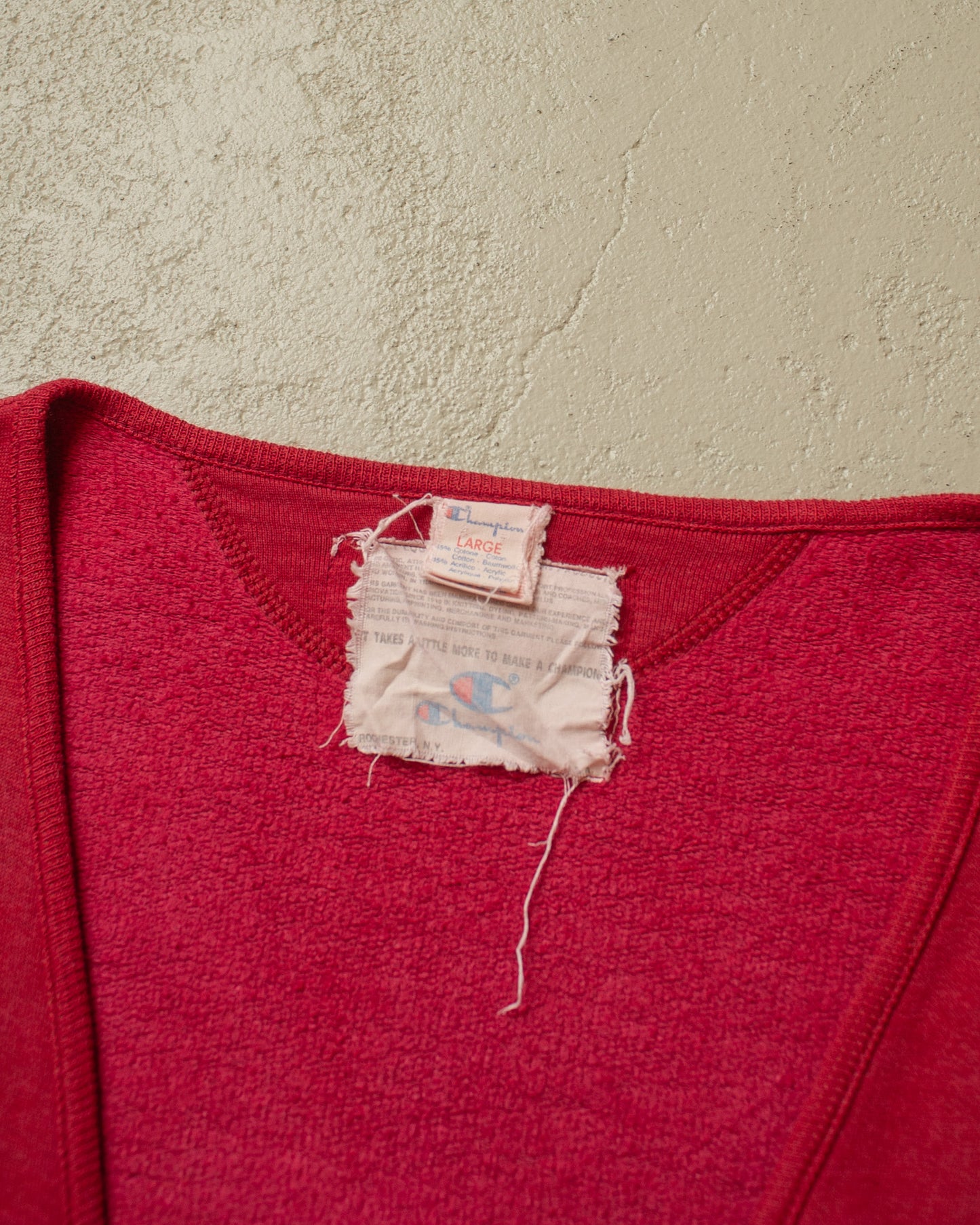 1980s/90s Champion Cardigan Sweatshirt burgundy - L/XL