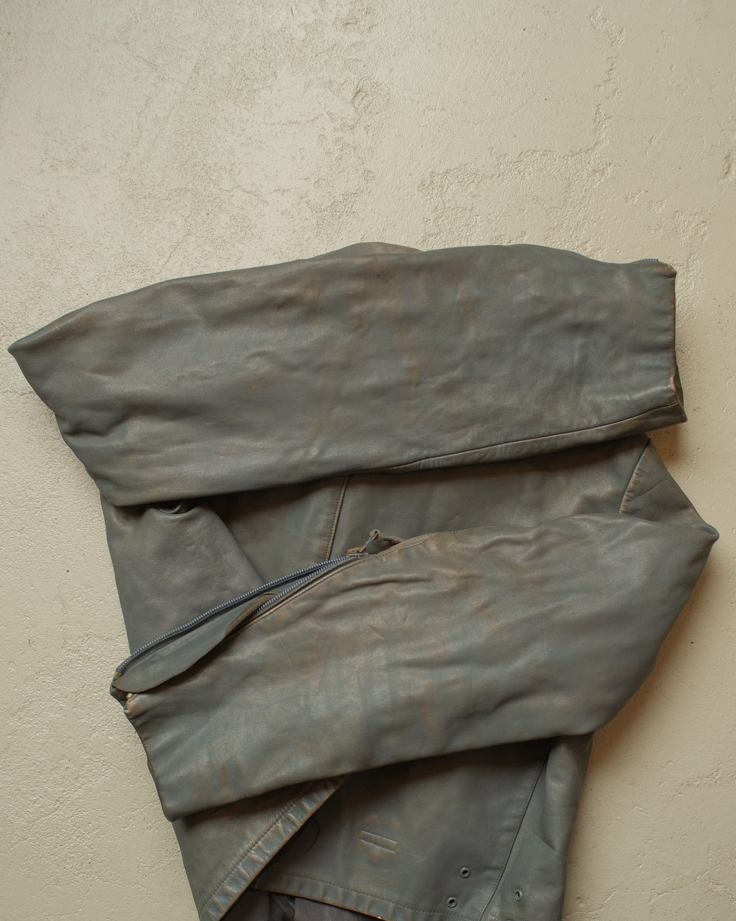 1982 German Navy Uboot Leather Jacket grey - M/L