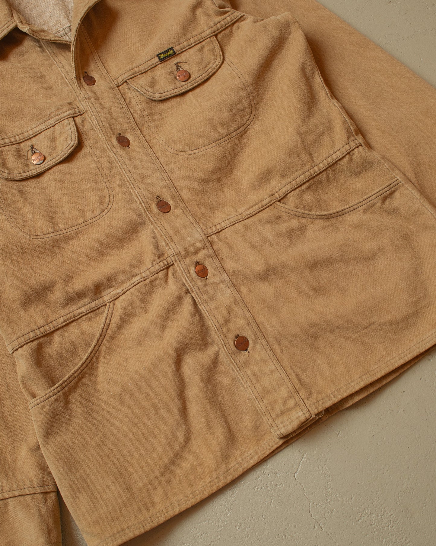 1970s Wrangler Denim Coat beige - L/XL
