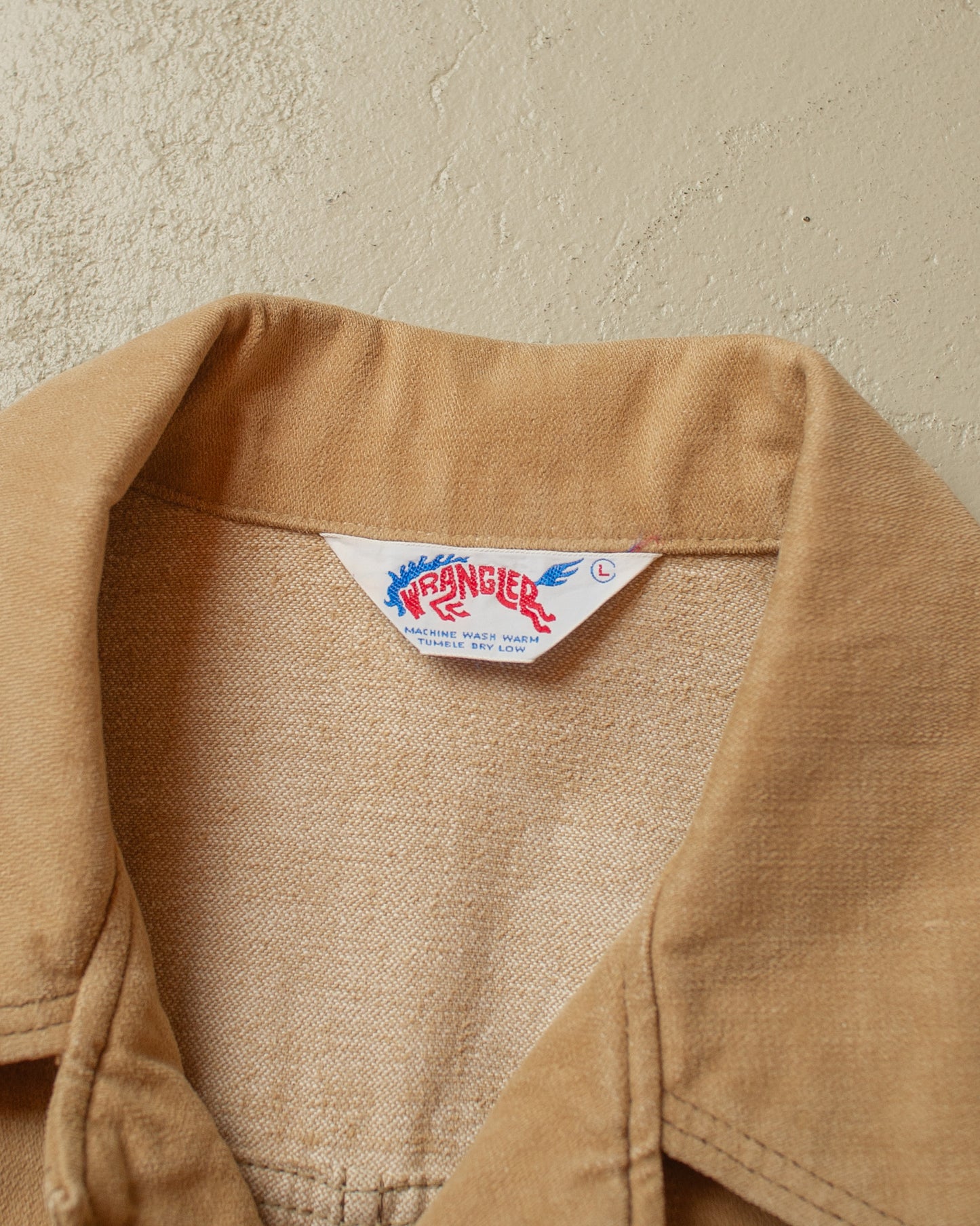 1970s Wrangler Denim Coat beige - L/XL