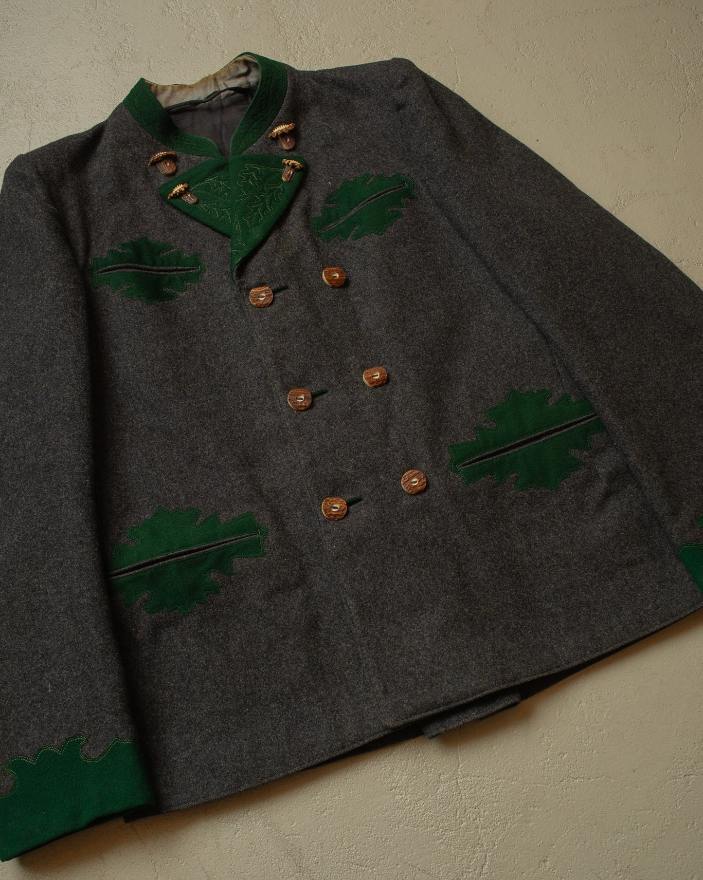 1930s German "Janker" Double breasted Traditional Jacket grey - M