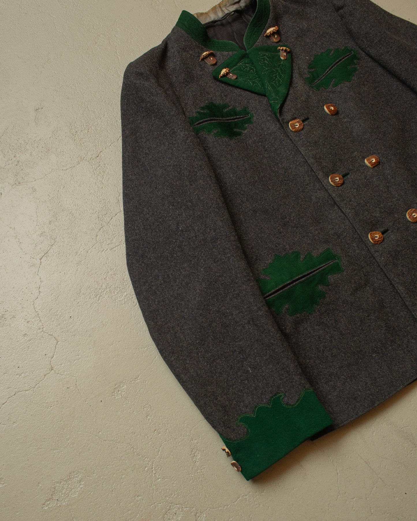 1930s German "Janker" Double breasted Traditional Jacket grey - M