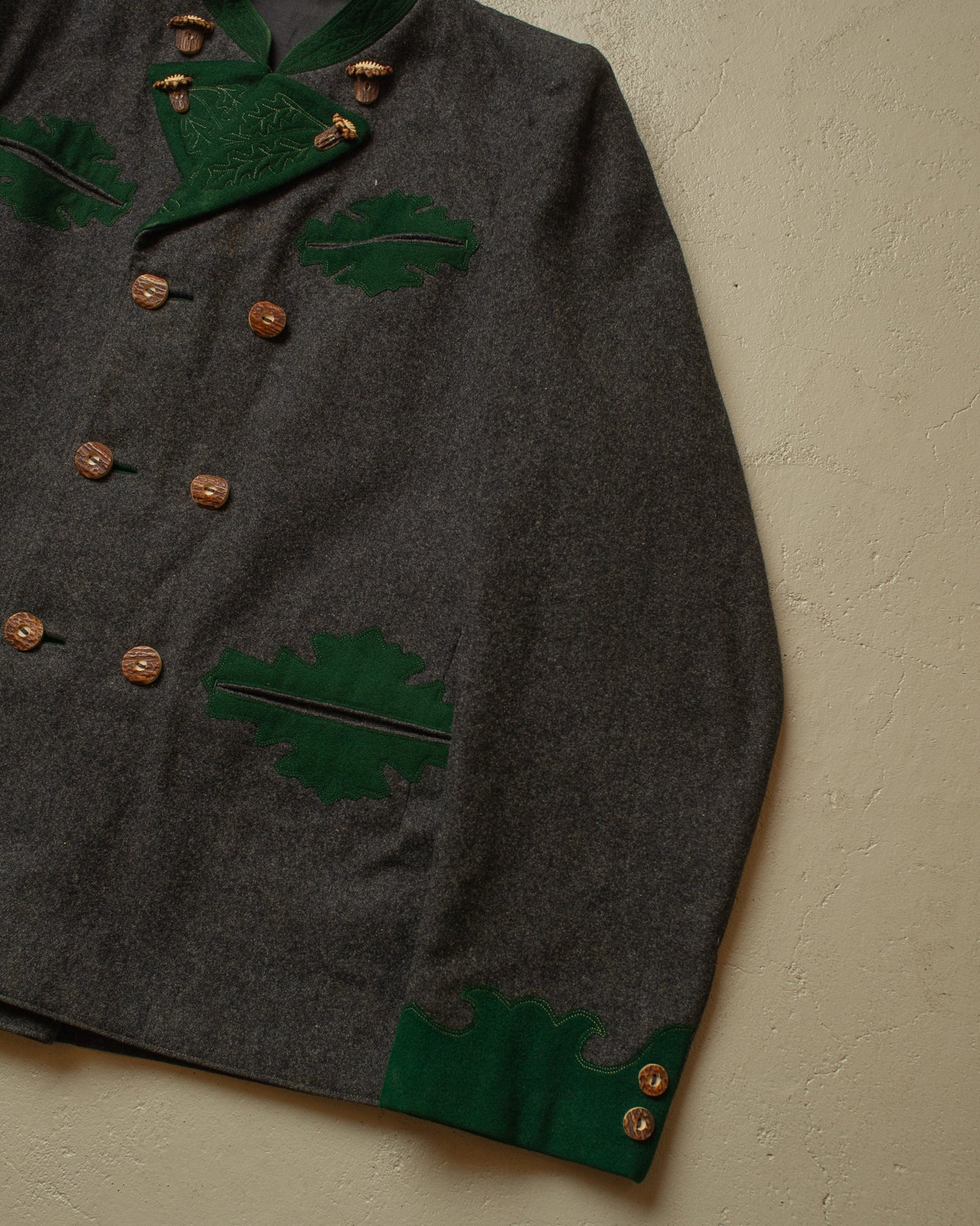 1930s German "Janker" Double breasted Traditional Jacket grey - M