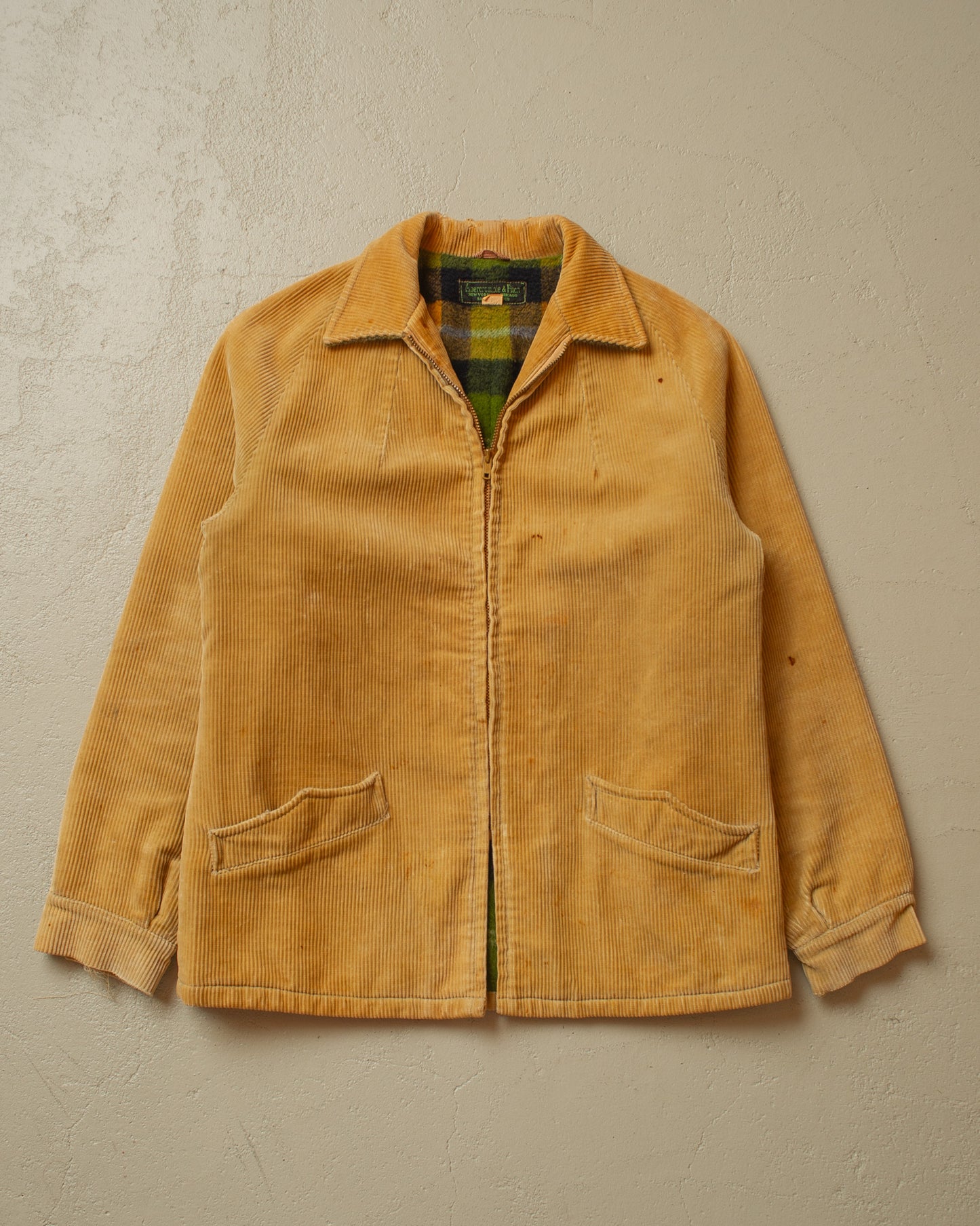 1950s Womens Abercrombie & Fitch Corduroy Jacket beige - M/L