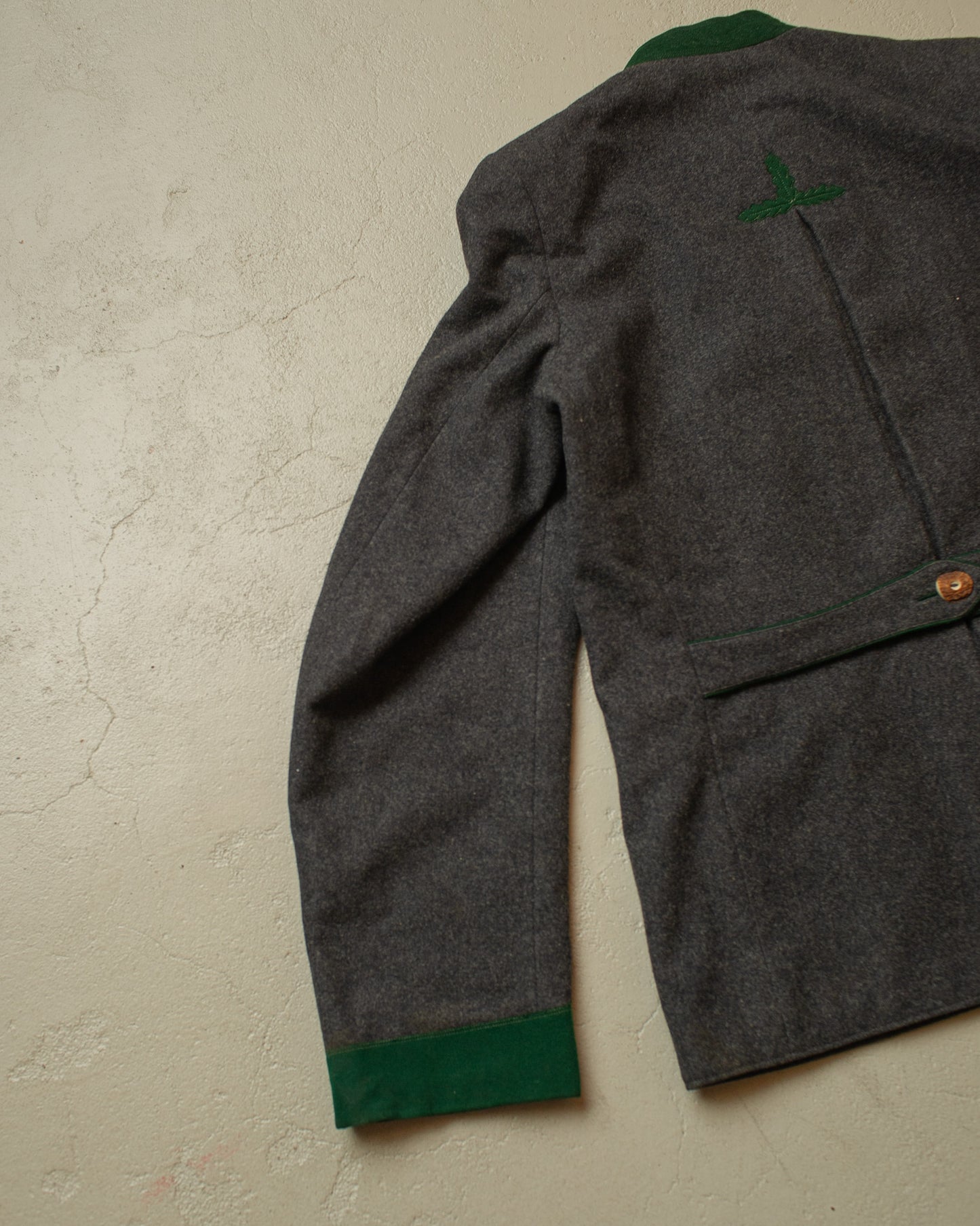 1930s German "Janker" Double breasted Traditional Jacket grey - M