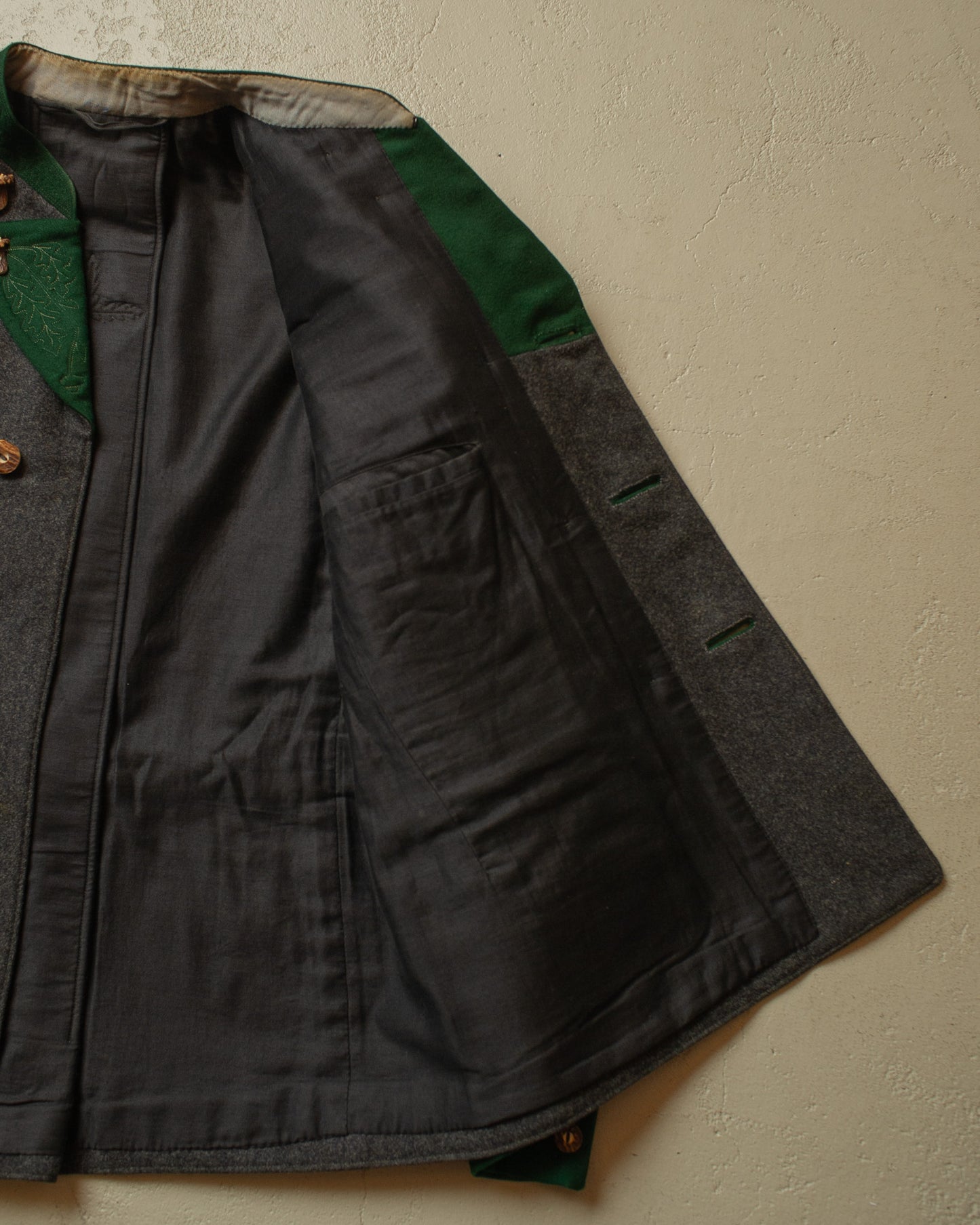 1930s German "Janker" Double breasted Traditional Jacket grey - M