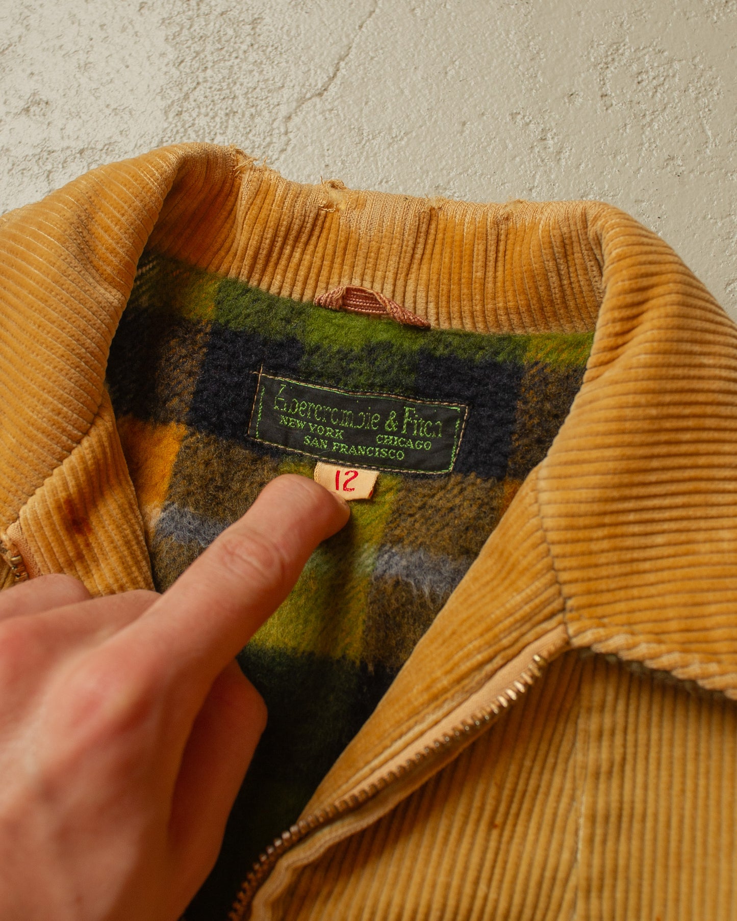 1950s Womens Abercrombie & Fitch Corduroy Jacket beige - M/L