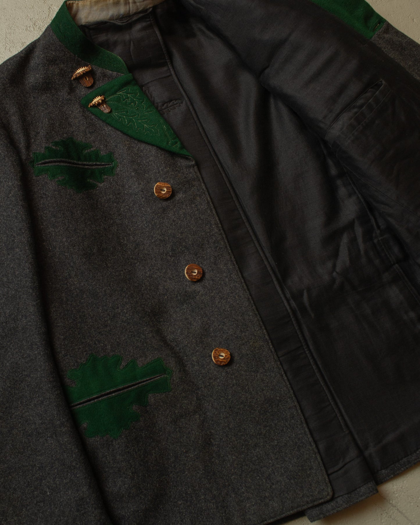 1930s German "Janker" Double breasted Traditional Jacket grey - M