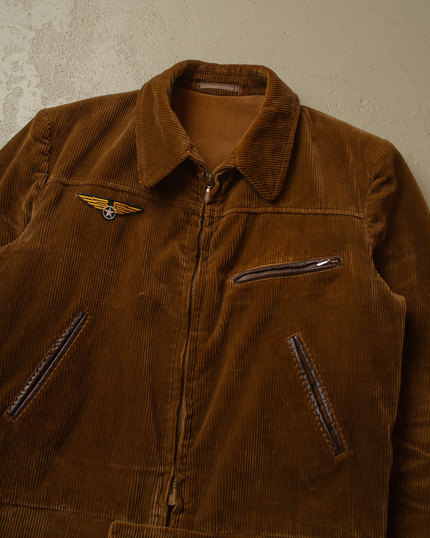 1950s Dutch lined Corduroy Work Jacket brown - L/XL