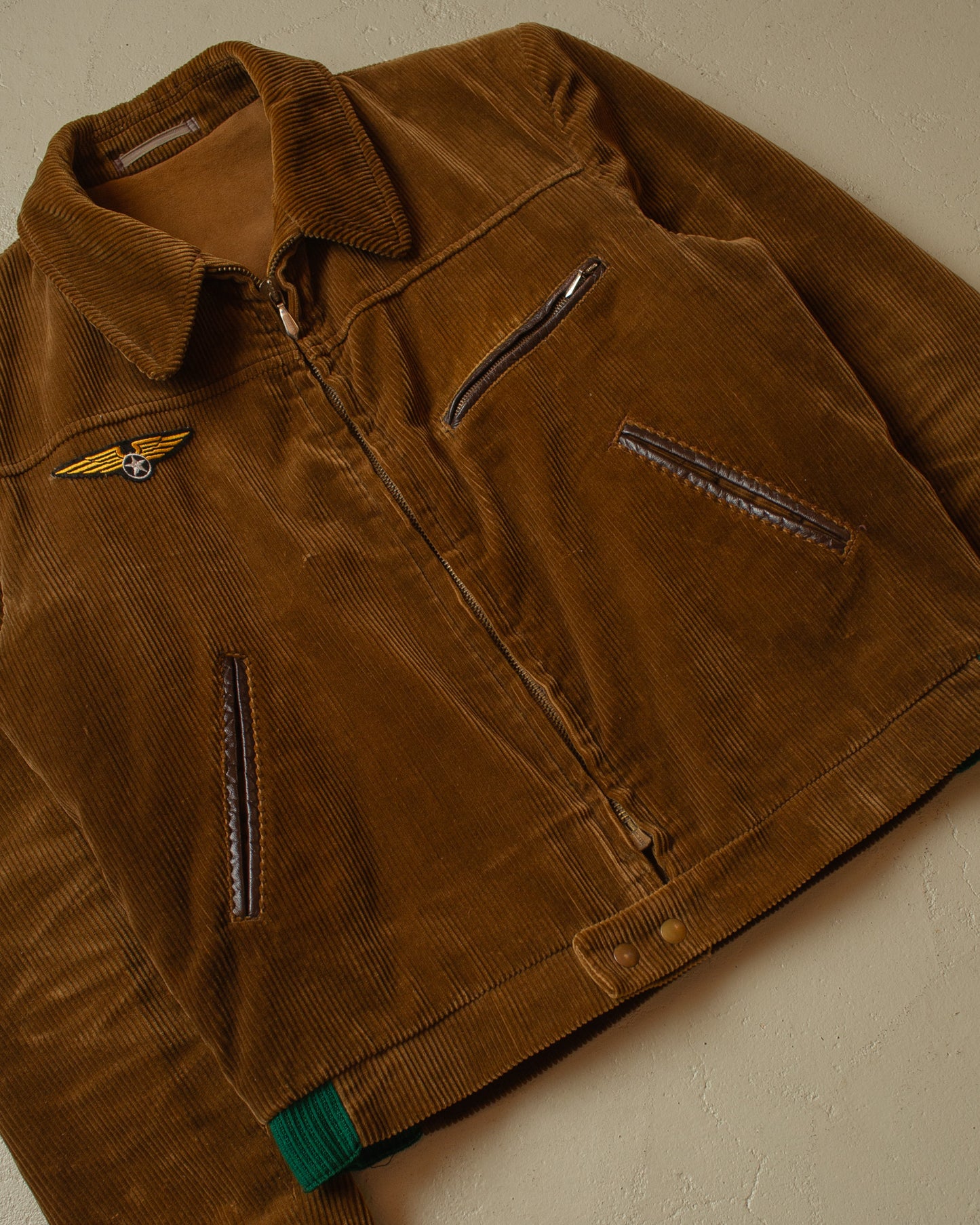 1950s Dutch lined Corduroy Work Jacket brown - L/XL