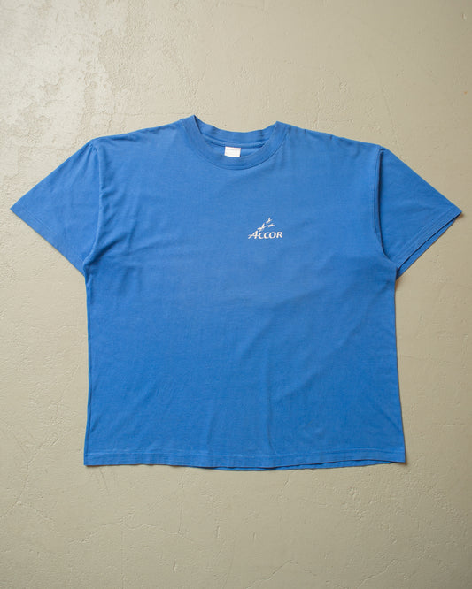 1990s Accor Hotel T-shirt blue - XL/XXL