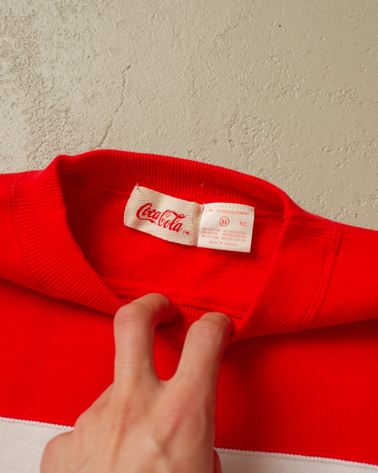 1986 Coca Cola Sweatshirt red - XL/XXL