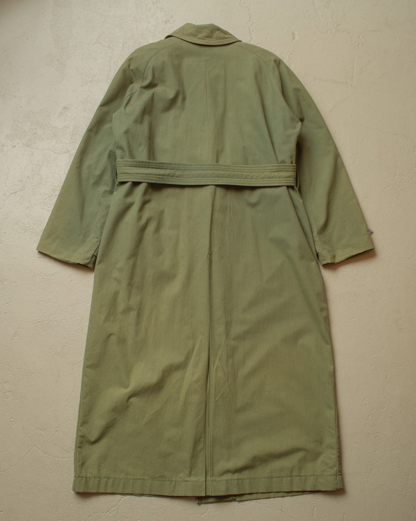 1950s German Womens Raglan Trenchcoat green - M/L