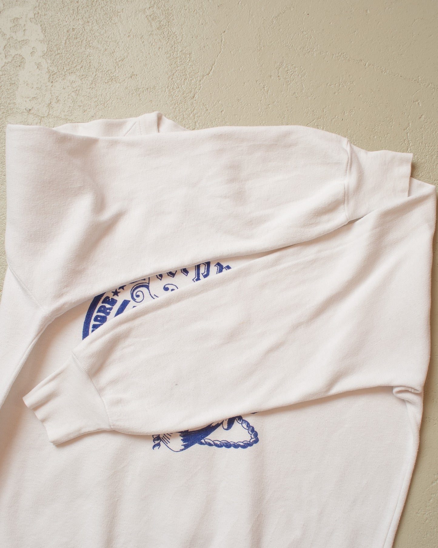 1970s Shipped Raglan Sweatshirt white - M/L