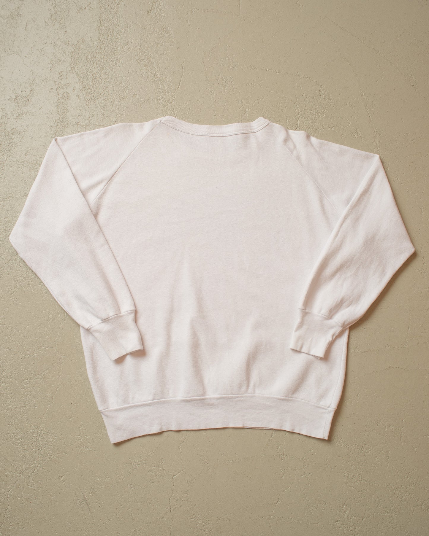 1970s Shipped Raglan Sweatshirt white - M/L