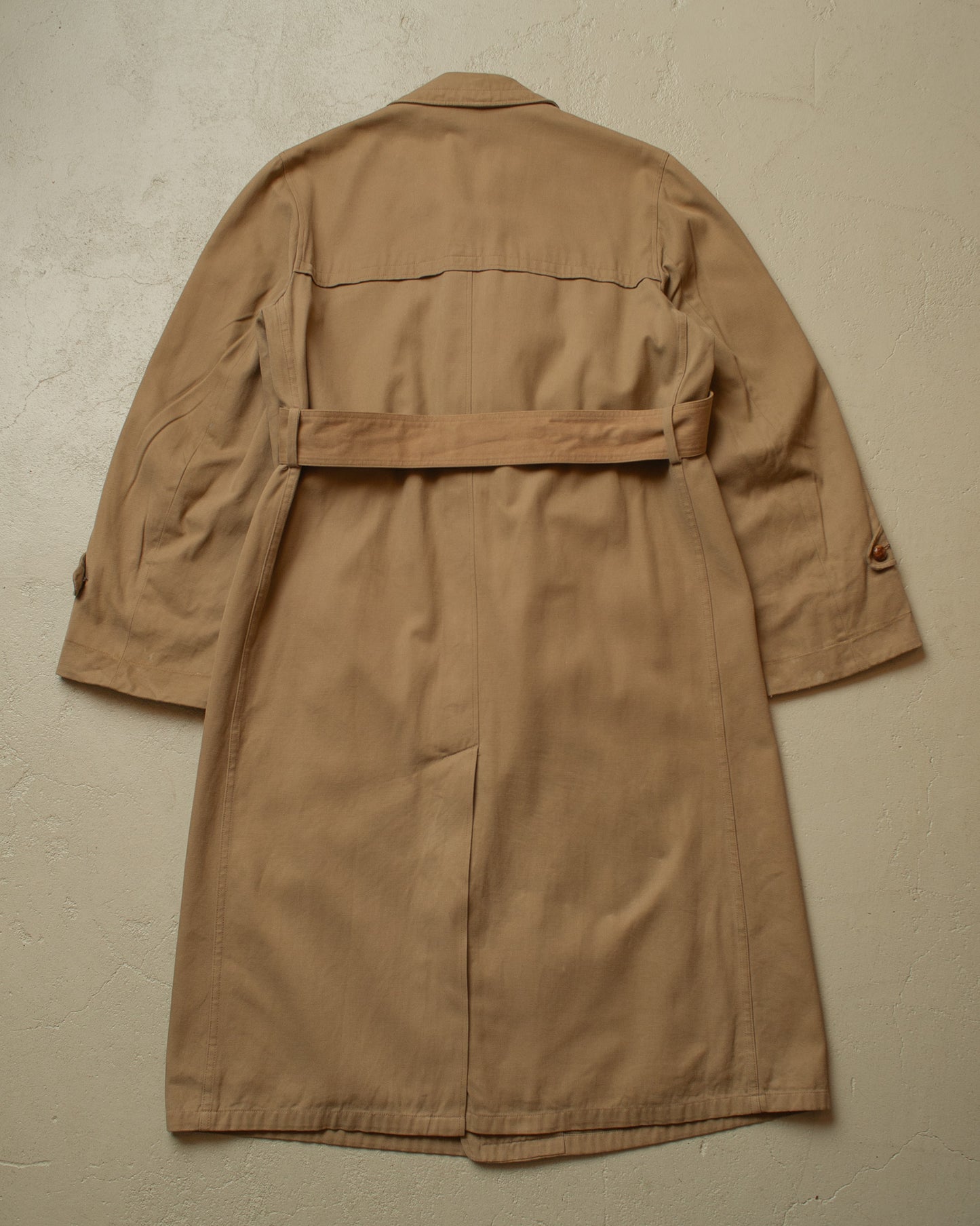 1950s German "Zetka" Double breasted Trenchcoat beige - L