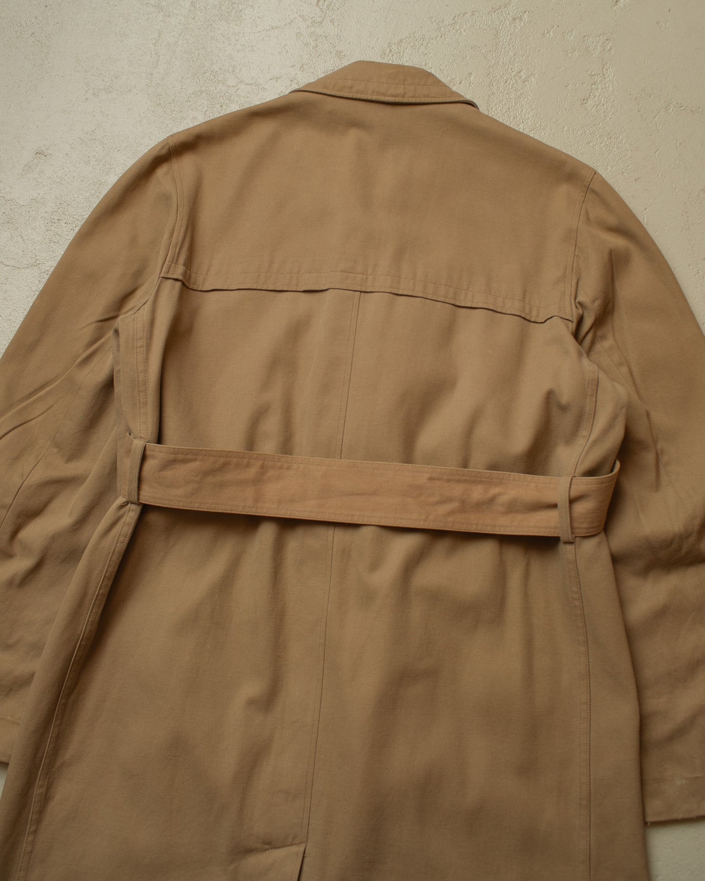 1950s German "Zetka" Double breasted Trenchcoat beige - L