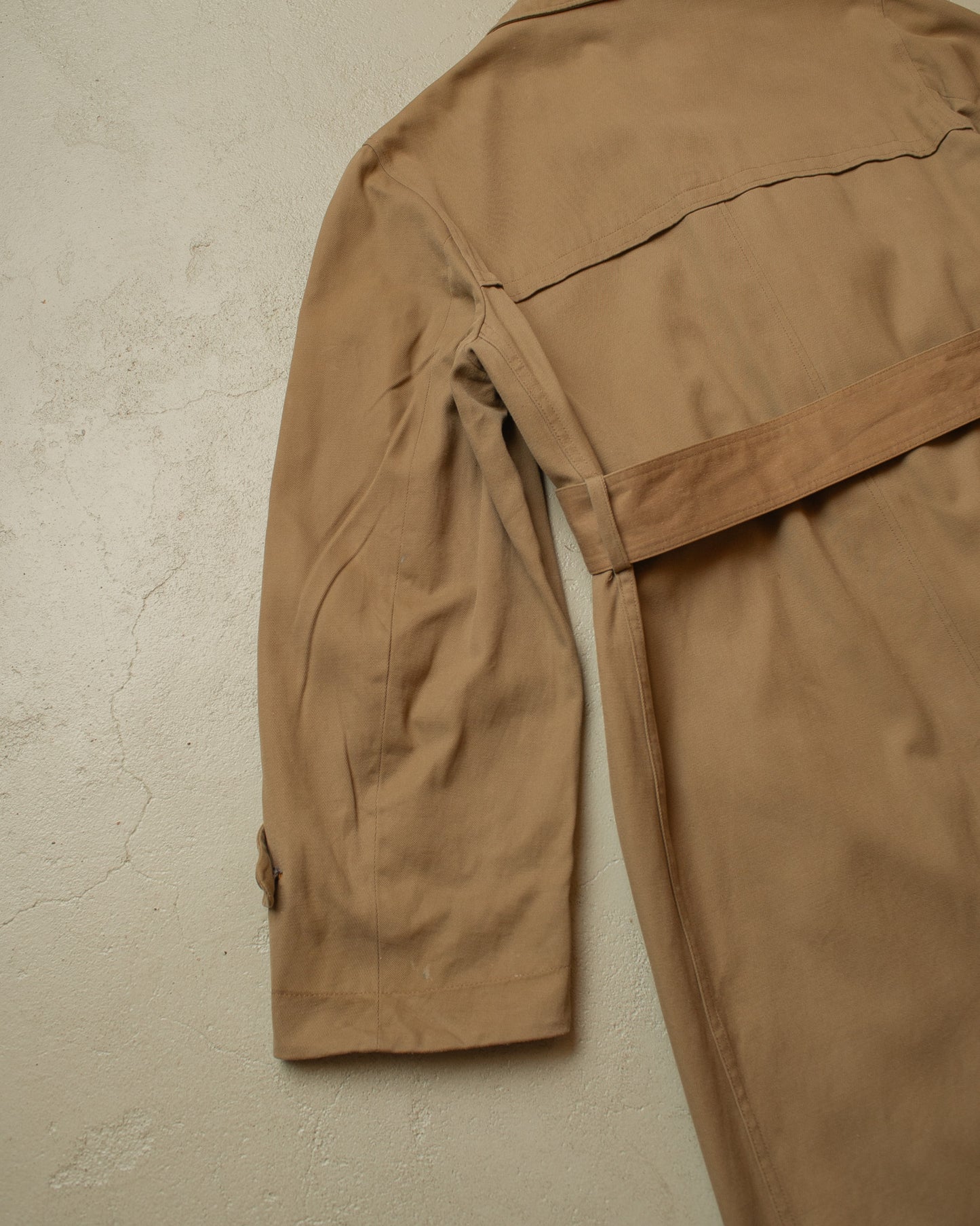 1950s German "Zetka" Double breasted Trenchcoat beige - L