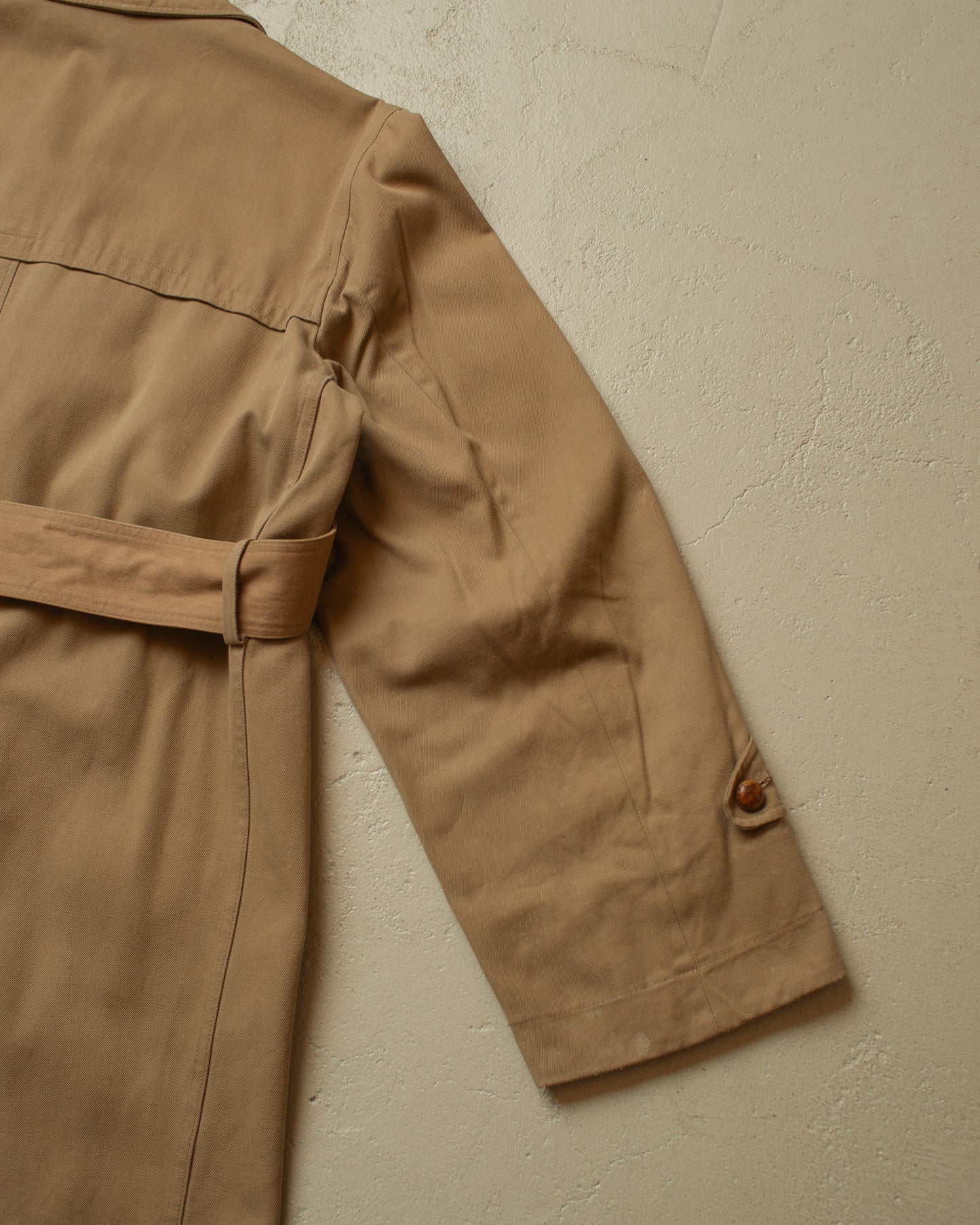 1950s German "Zetka" Double breasted Trenchcoat beige - L