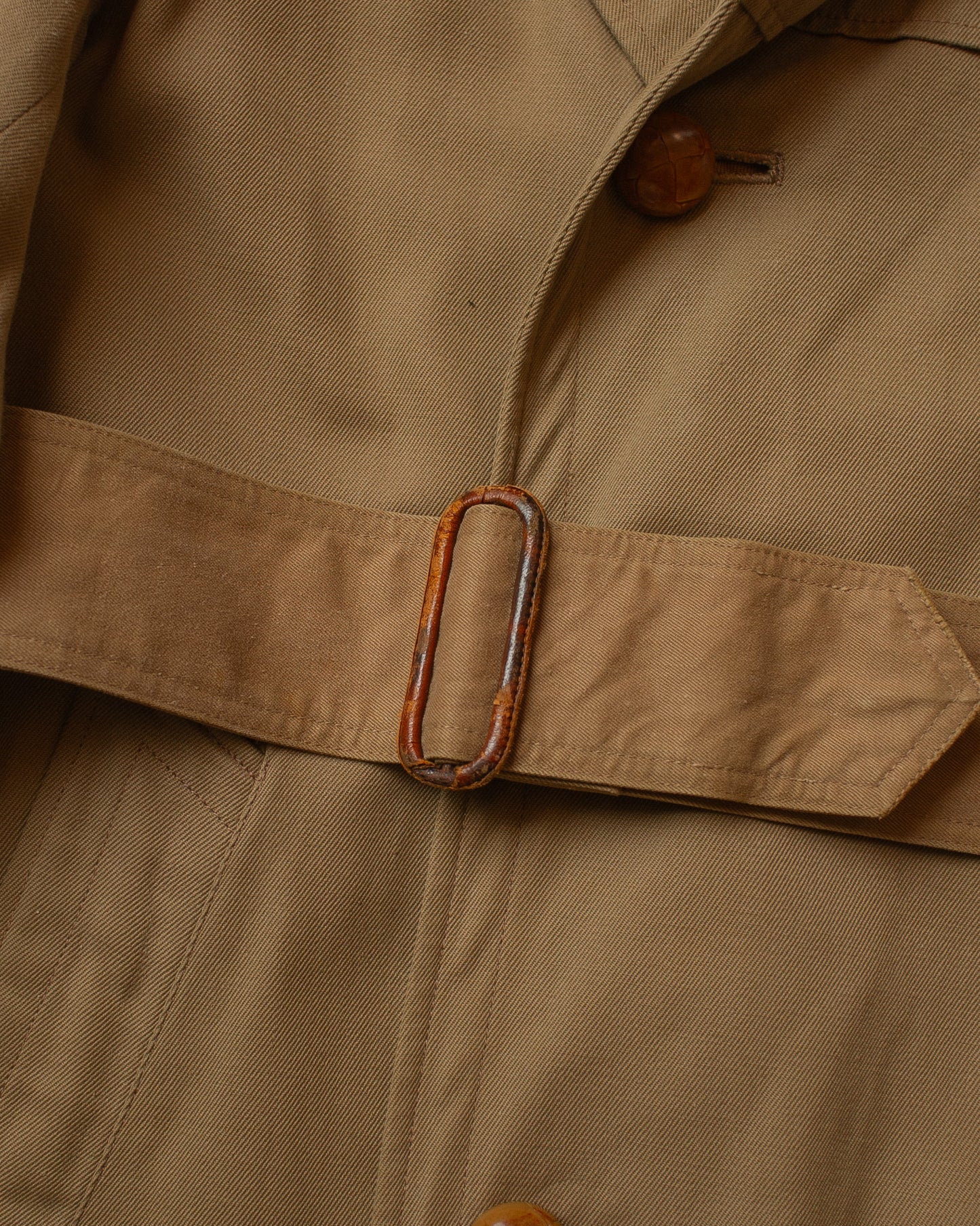 1950s German "Zetka" Double breasted Trenchcoat beige - L