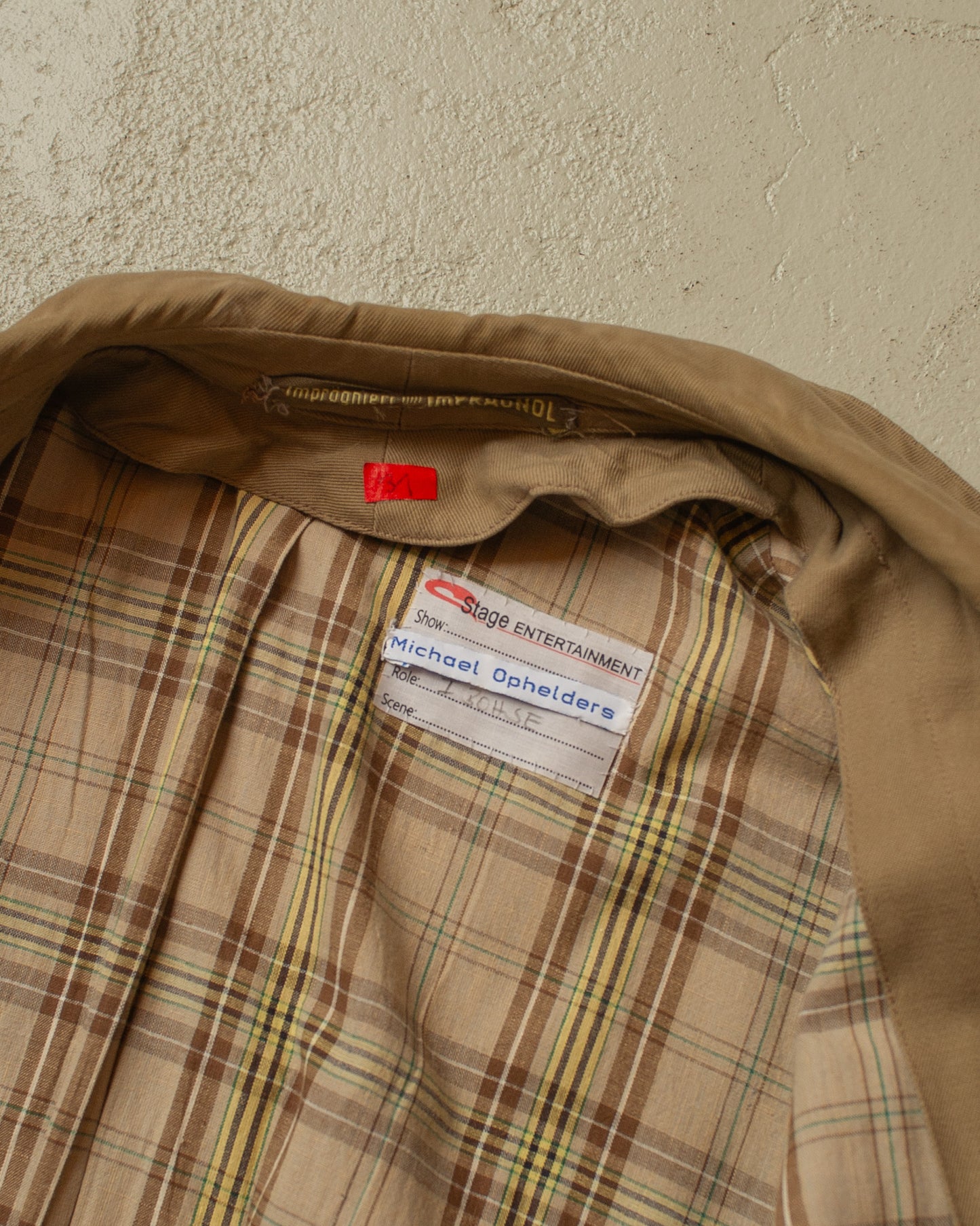 1950s German "Zetka" Double breasted Trenchcoat beige - L