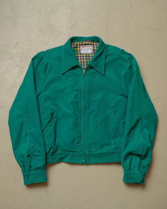 1940s/50s Reproduction Corduroy Jacket turquoise - L/XL