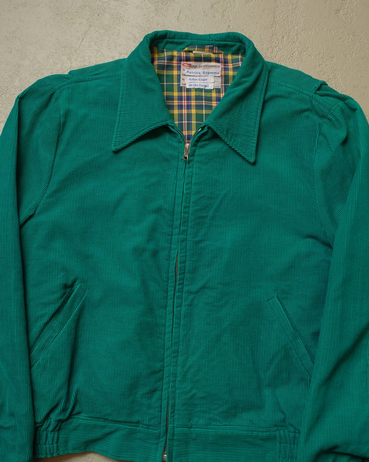 1940s/50s Reproduction Corduroy Jacket turquoise - L/XL