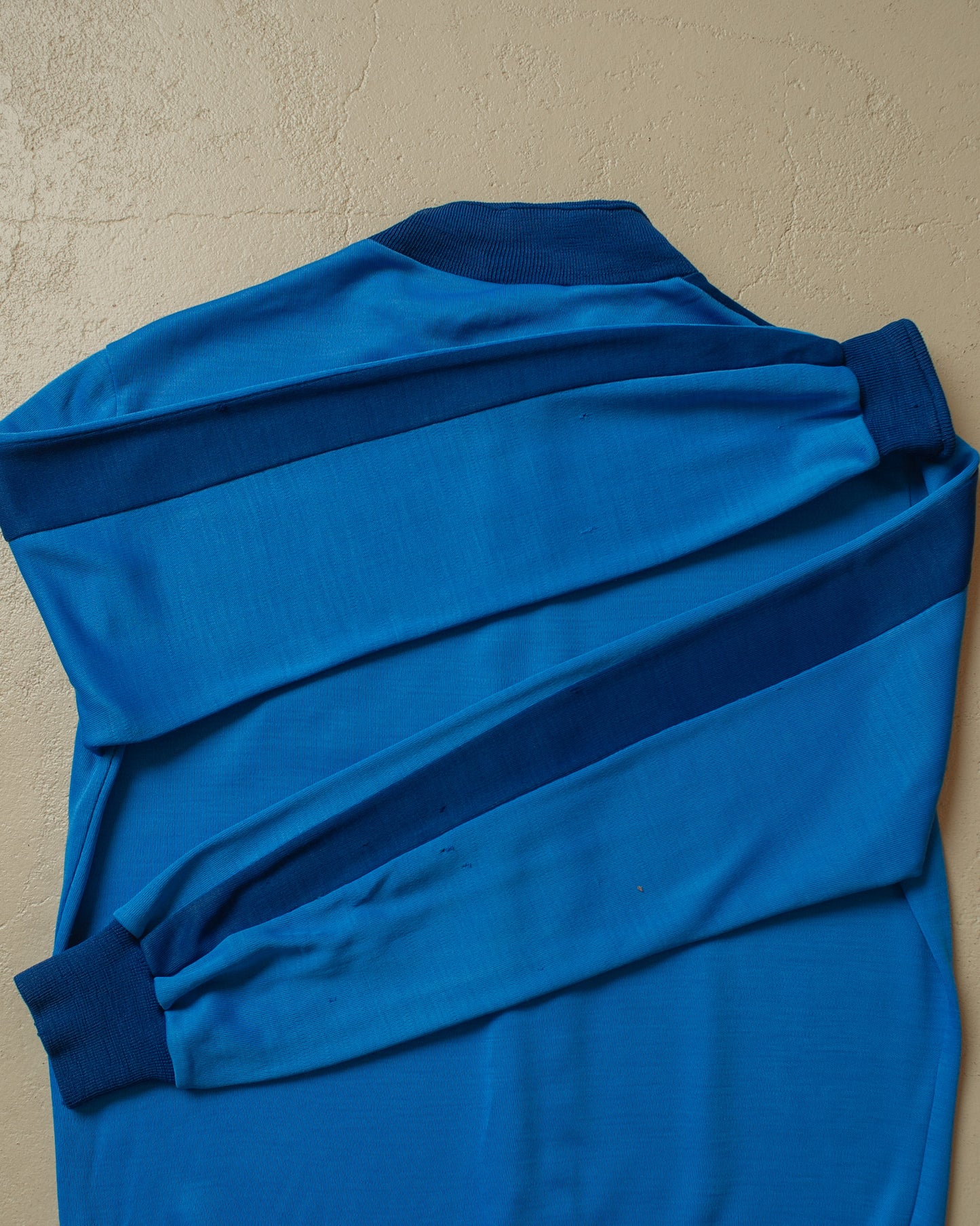 1970s Puma light Two Tone Track Jacket blue - M