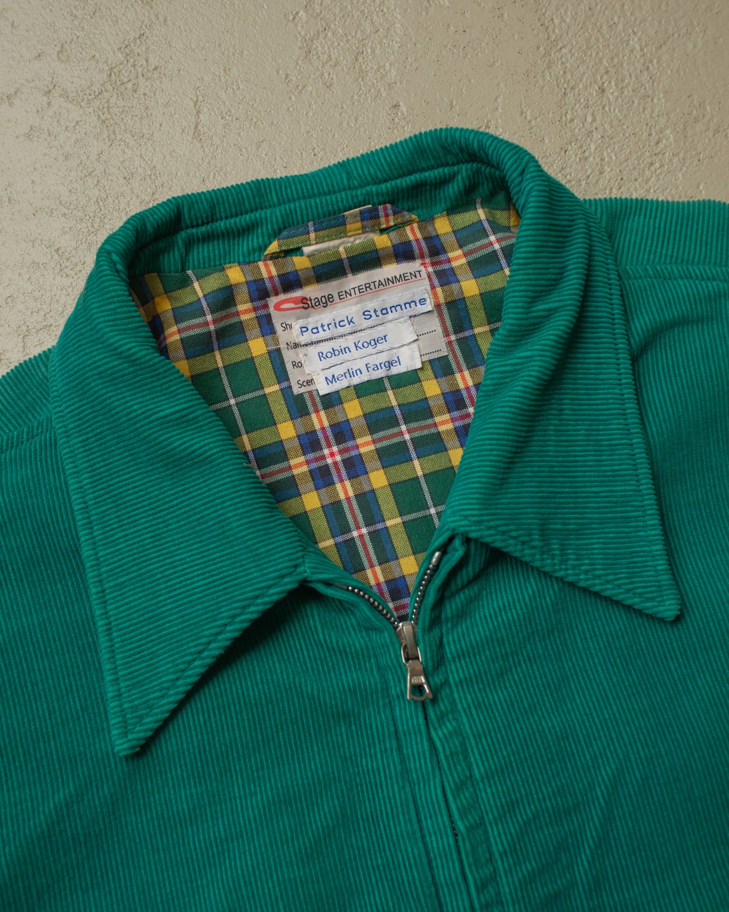 1940s/50s Reproduction Corduroy Jacket turquoise - L/XL