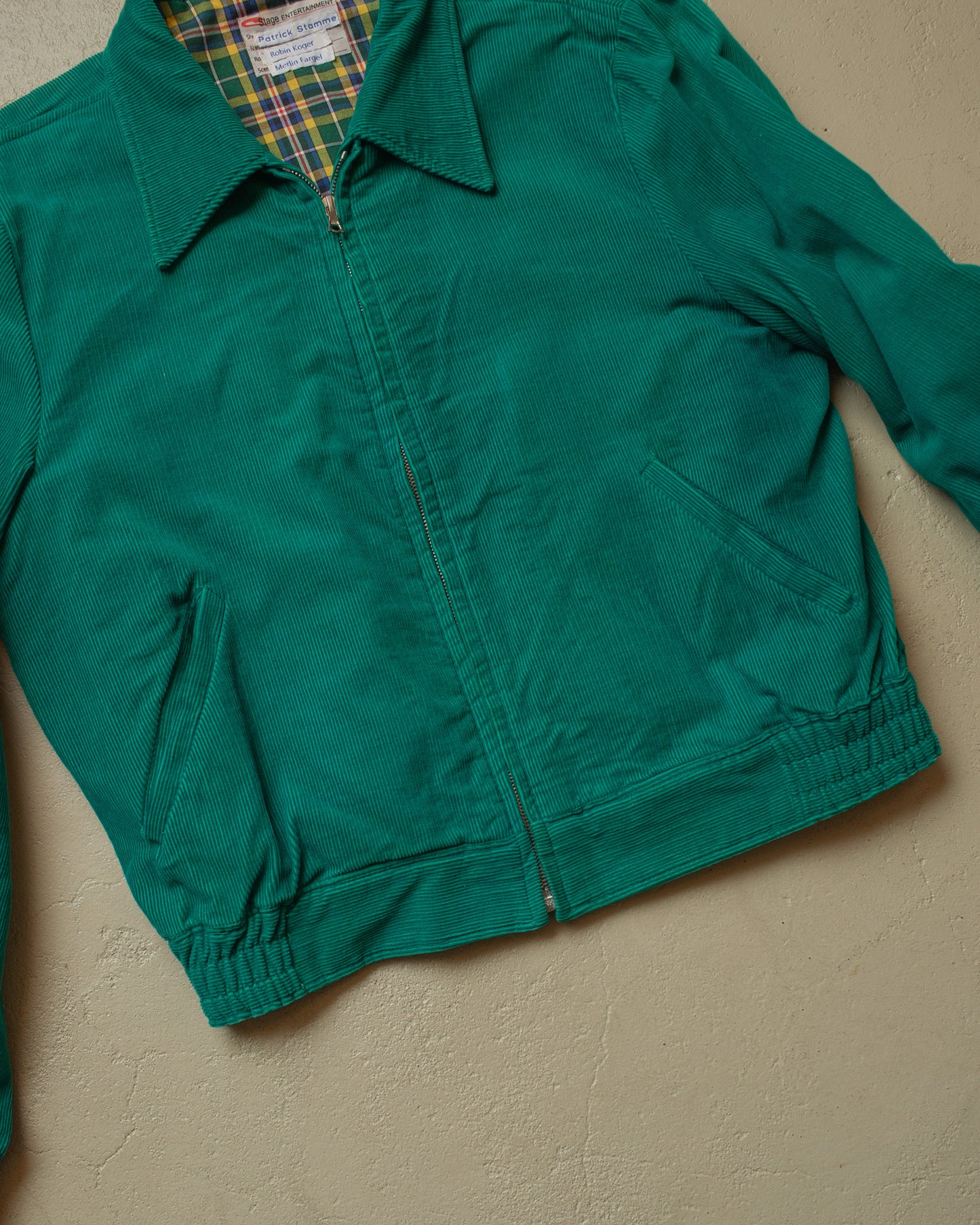 1940s/50s Reproduction Corduroy Jacket turquoise - L/XL