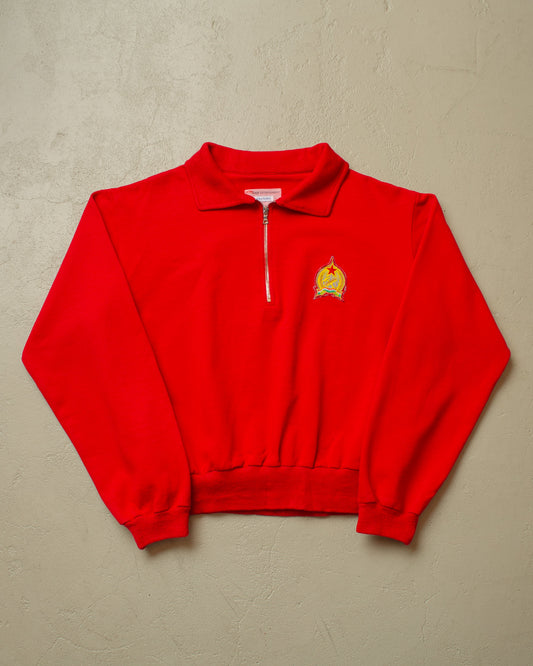 1950s Reproduction Hungary Zip Sweatshirt red - XL
