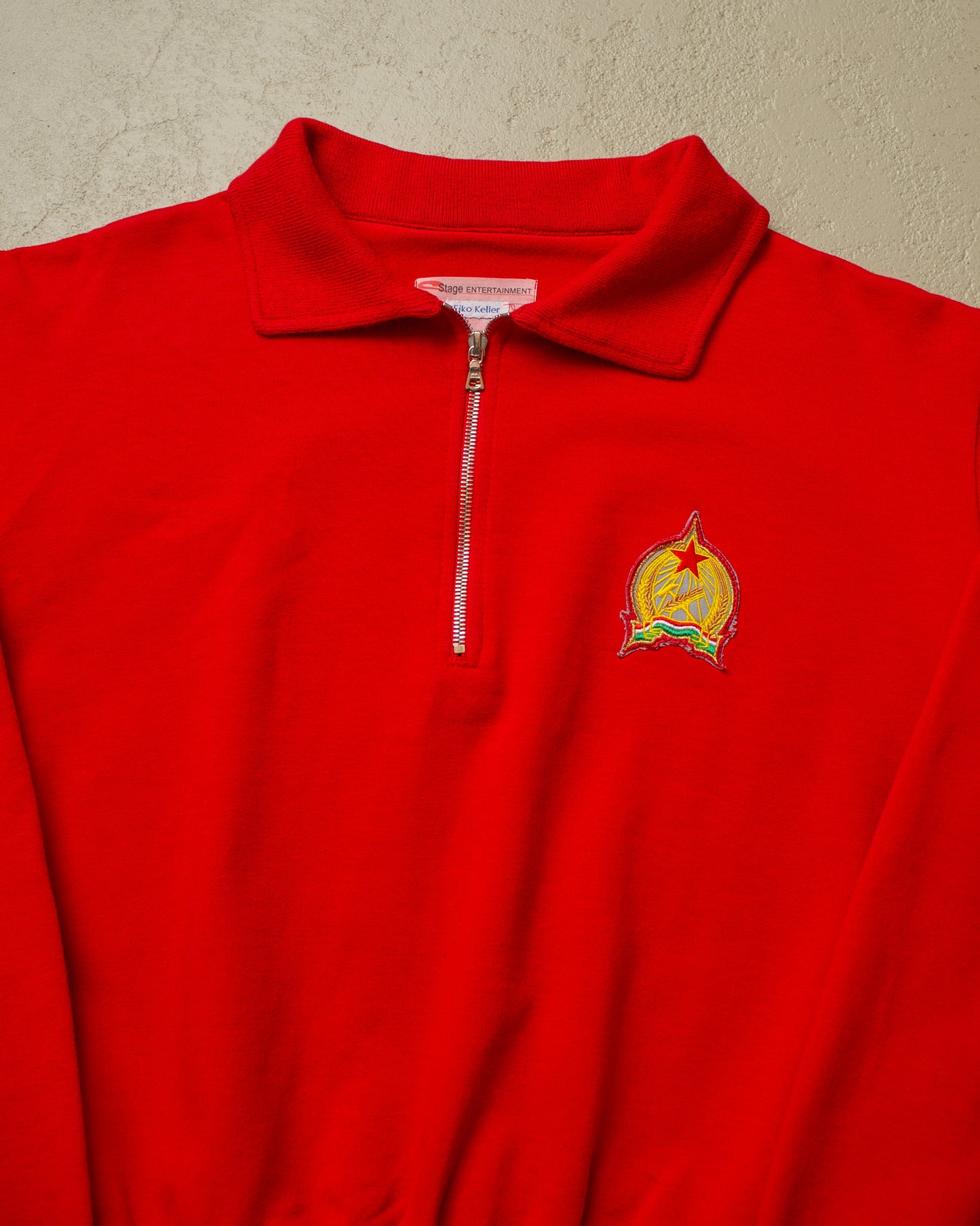 1950s Reproduction Hungary Zip Sweatshirt red - XL