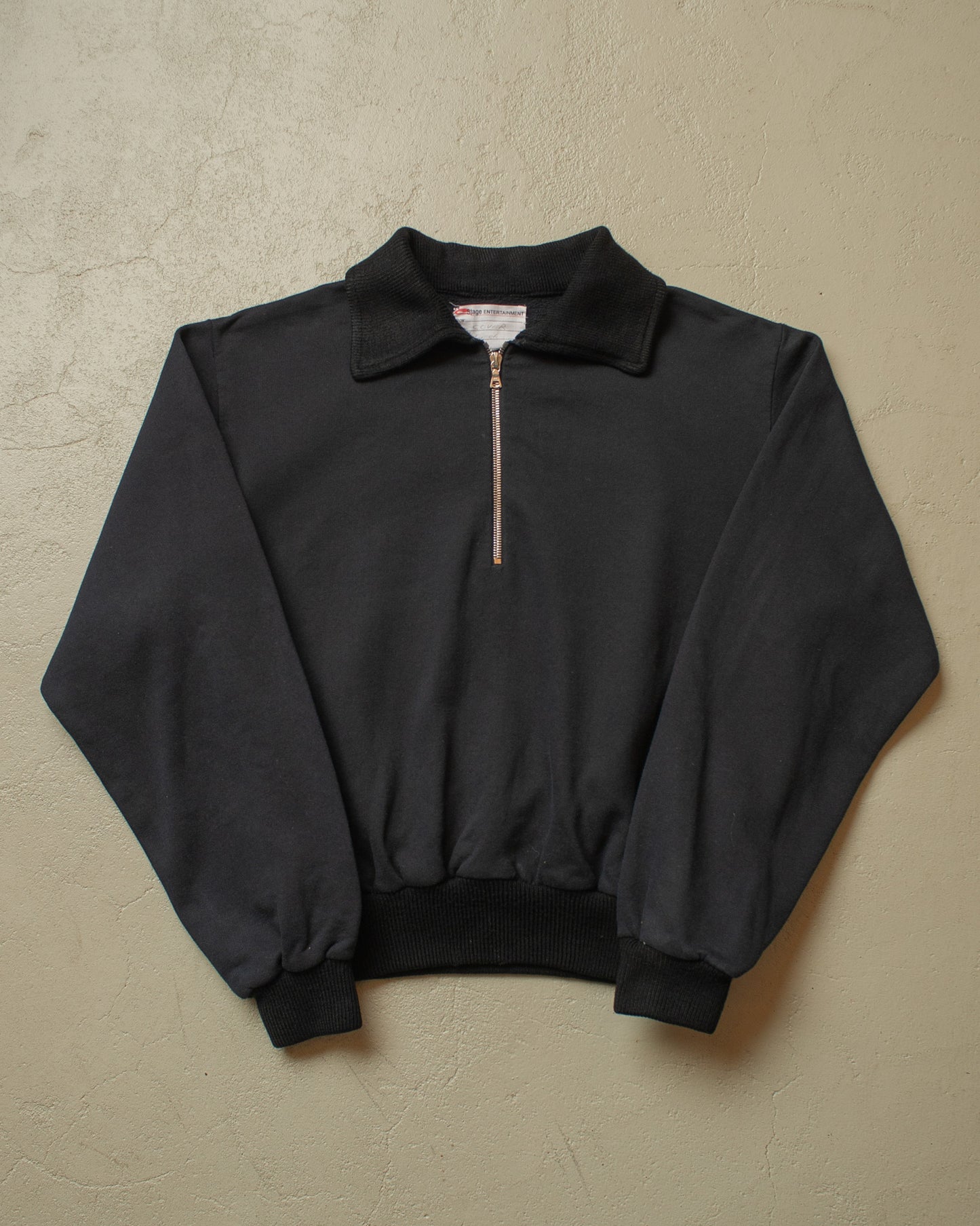 1950s Reproduction "1" Zip Sweatshirt black - L