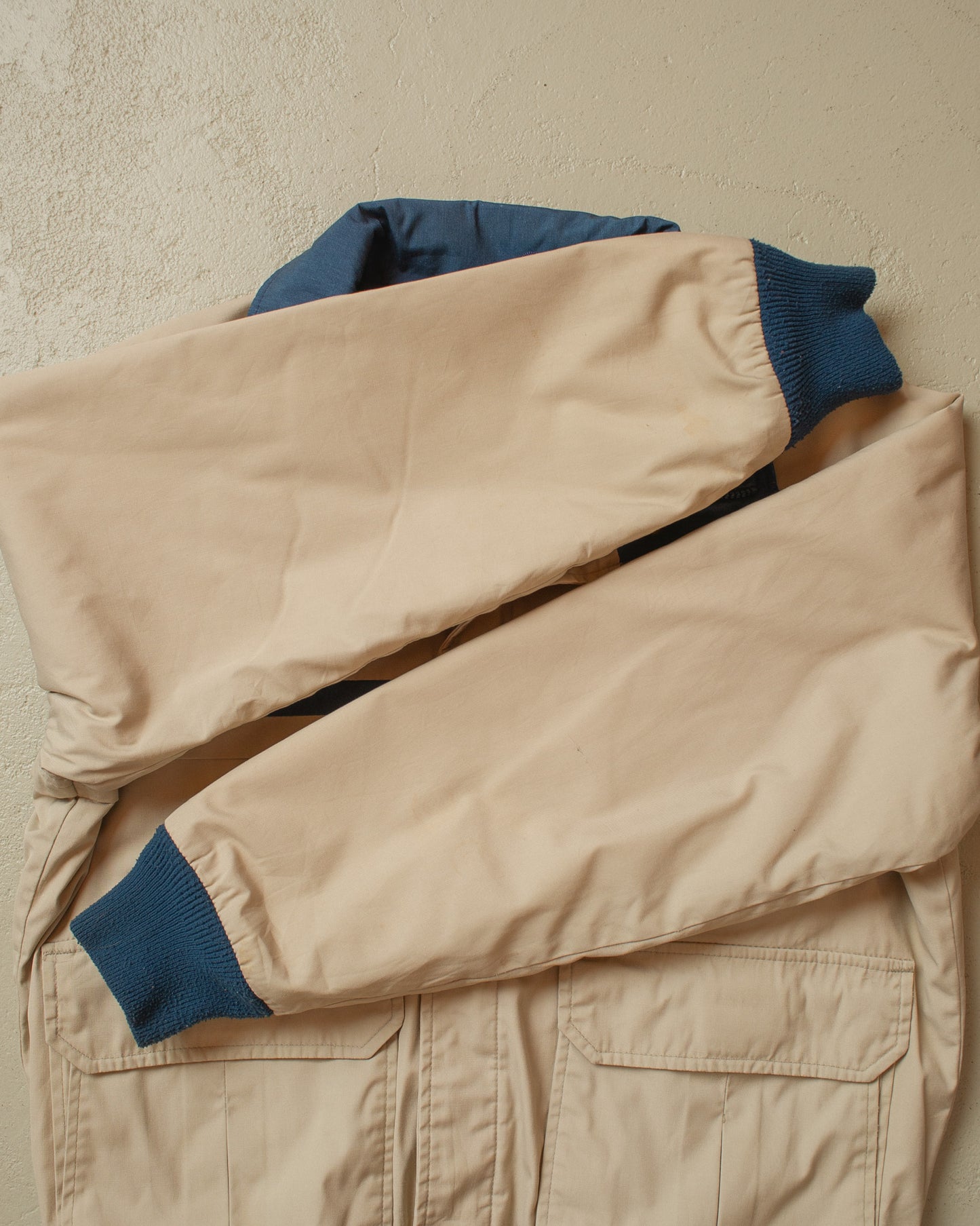 1980s Woolrich Quilted Two Tone Jacket beige - M/L