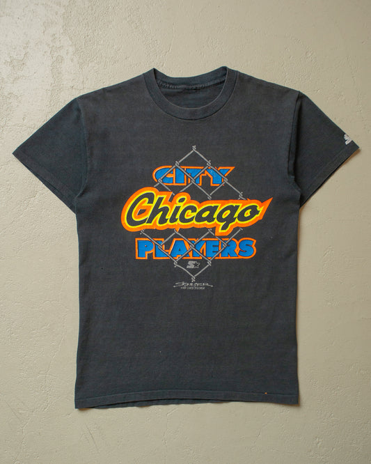 1988 Starter Chicago City Players T-shirt faded black - S