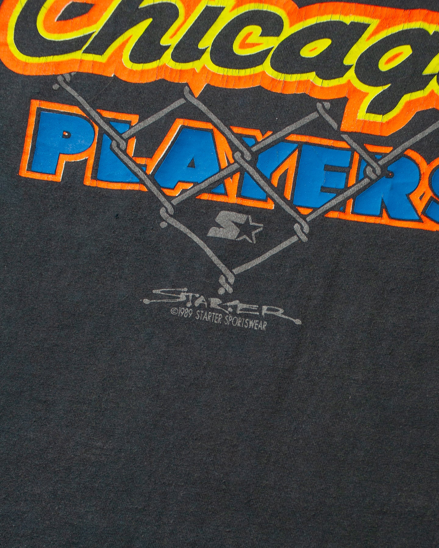 1988 Starter Chicago City Players T-shirt faded black - S