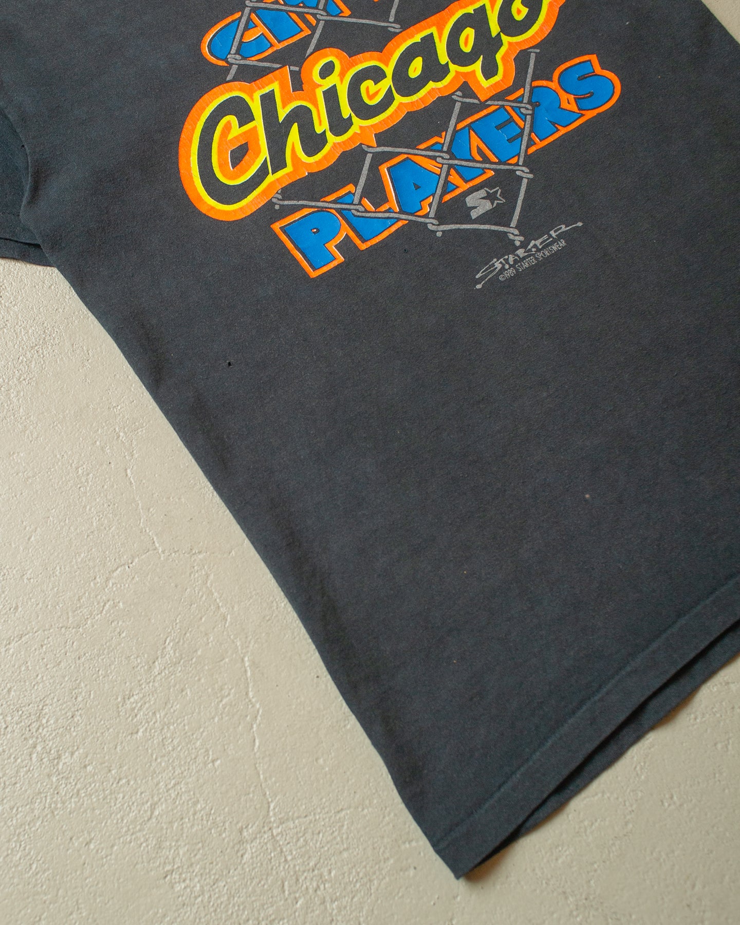 1988 Starter Chicago City Players T-shirt faded black - S