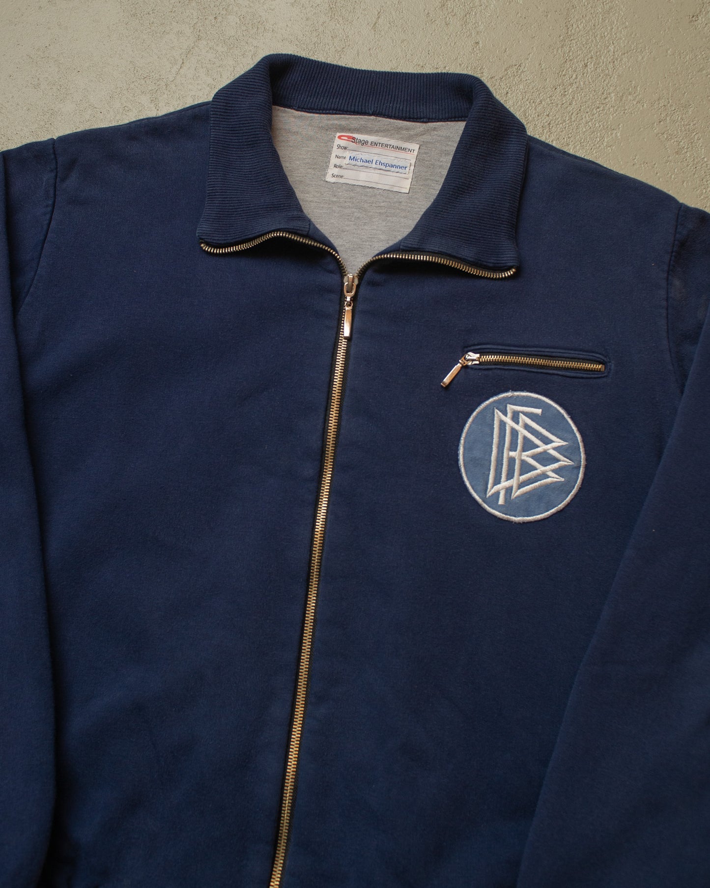 1950s Reproduction lined DFB Sweatshirt navyblue - M/L