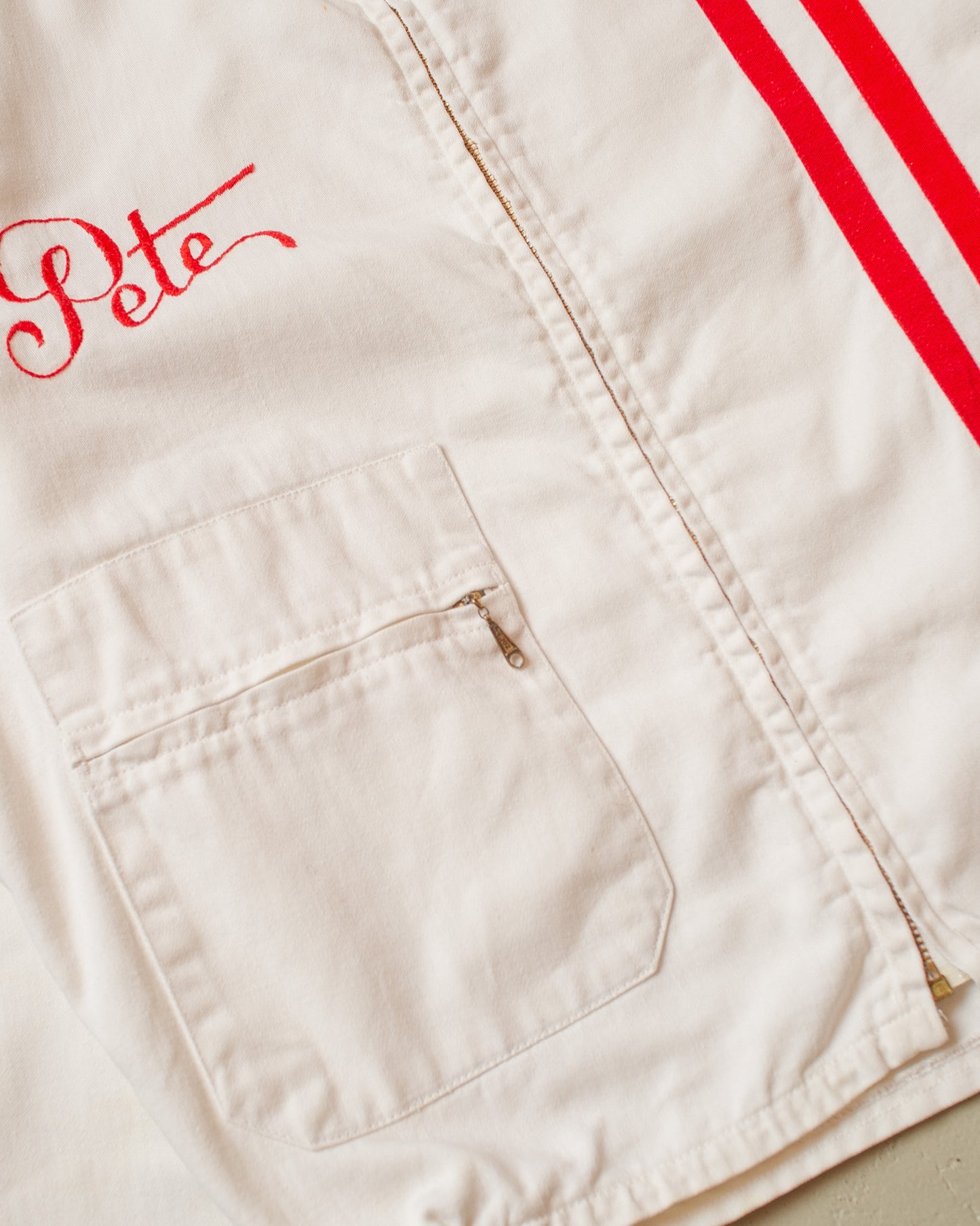 1960s Worth "Pete" Racing Jacket white/red - M