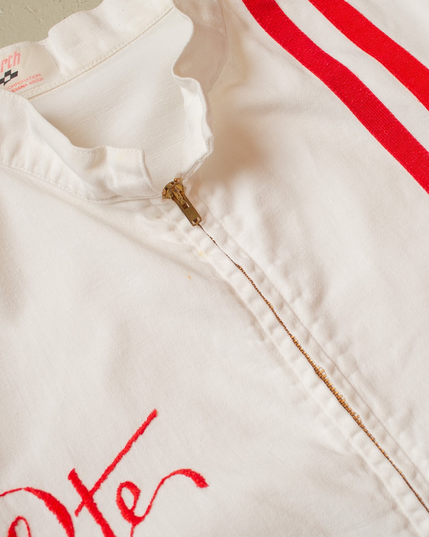 1960s Worth "Pete" Racing Jacket white/red - M