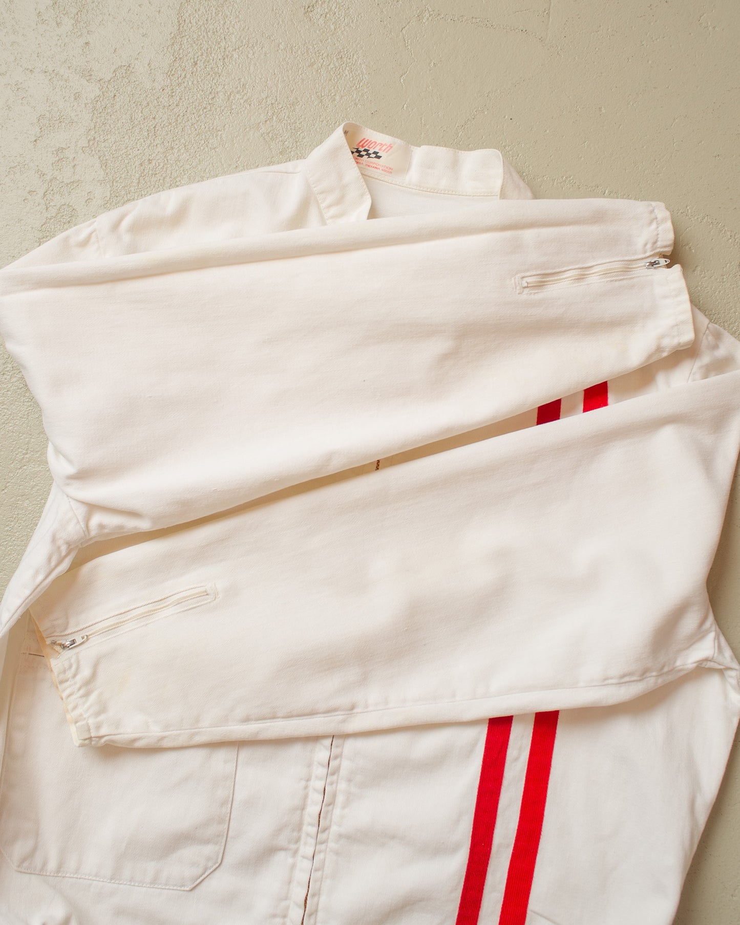 1960s Worth "Pete" Racing Jacket white/red - M
