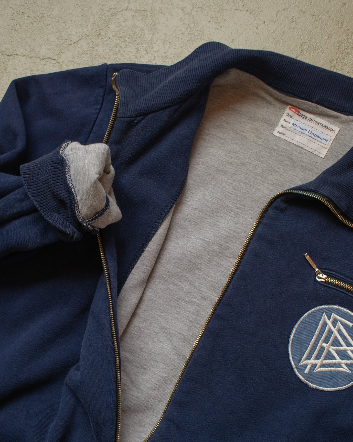 1950s Reproduction lined DFB Sweatshirt navyblue - M/L