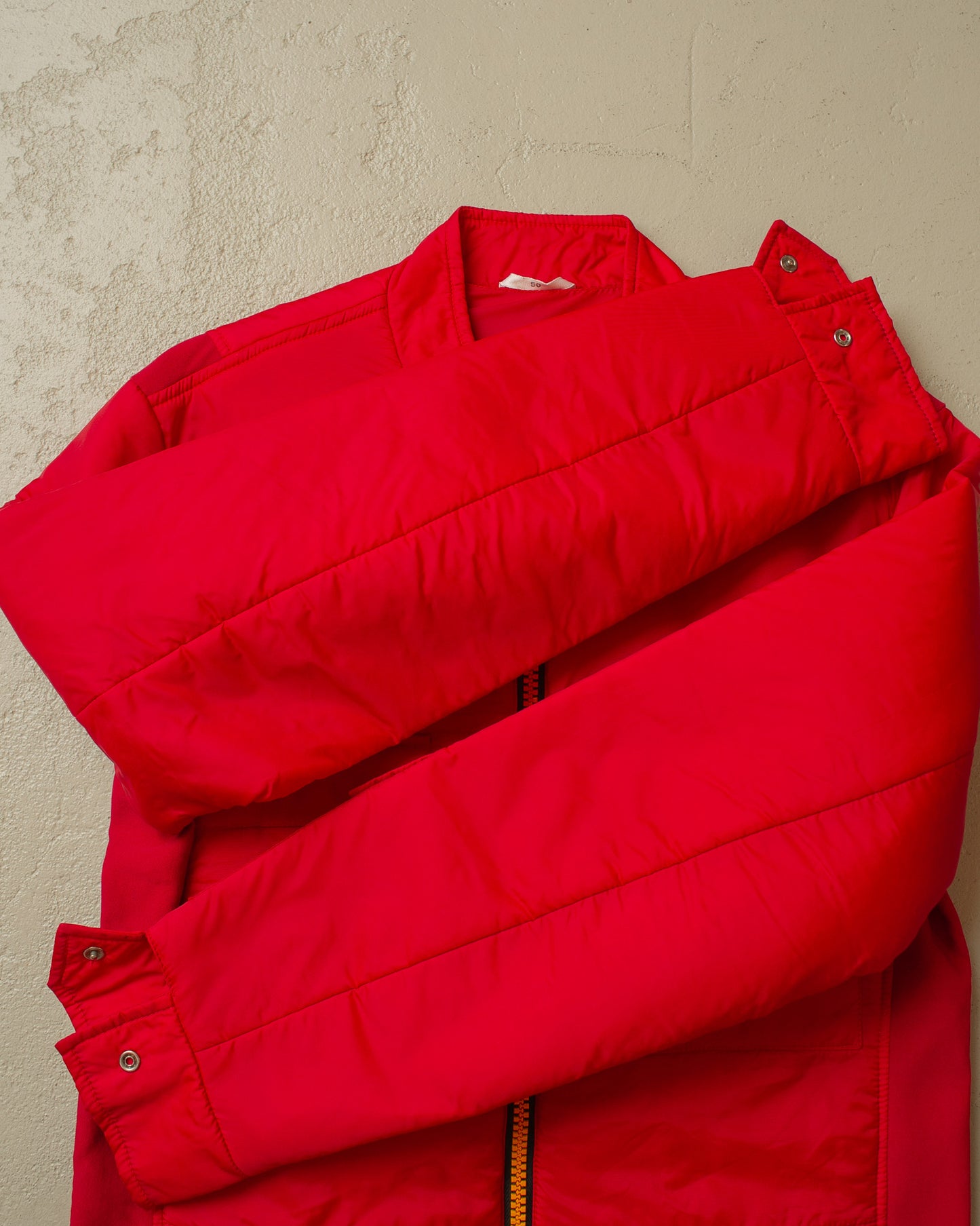 1980s/90s Porsche Quilted Work Jacket red - M/L