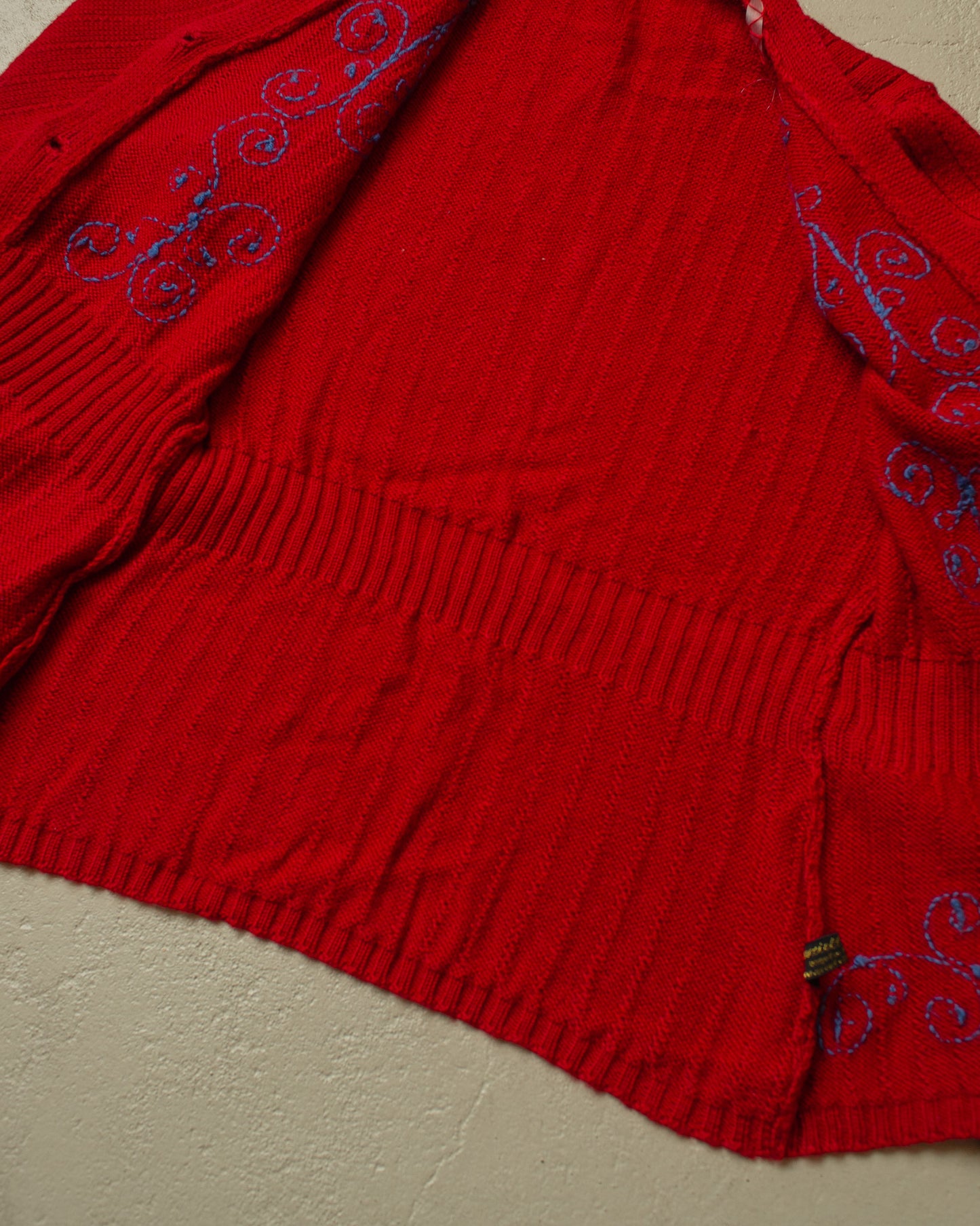 1930s/40s Graefe90 Reproduction Womens Knit Jacket burgundy - S