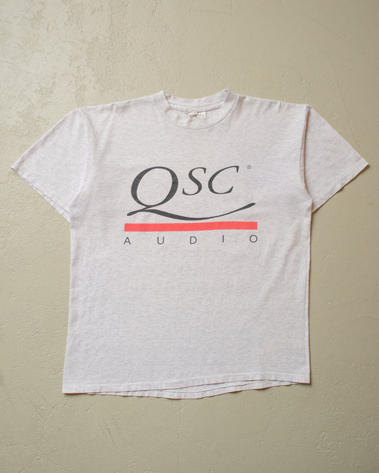 1990s QSC Audio T-shirt grey - L/XL